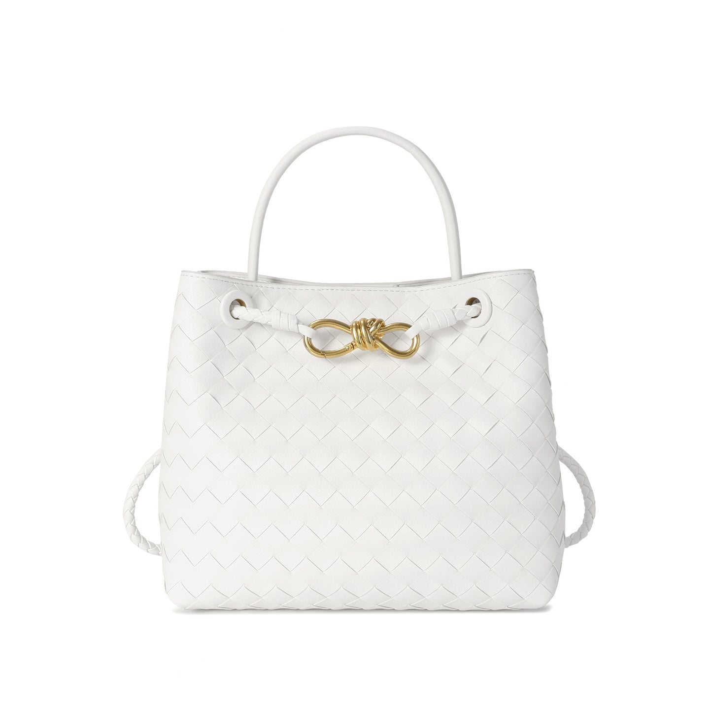Woven Leather Top-handle/ Shoulder Bag