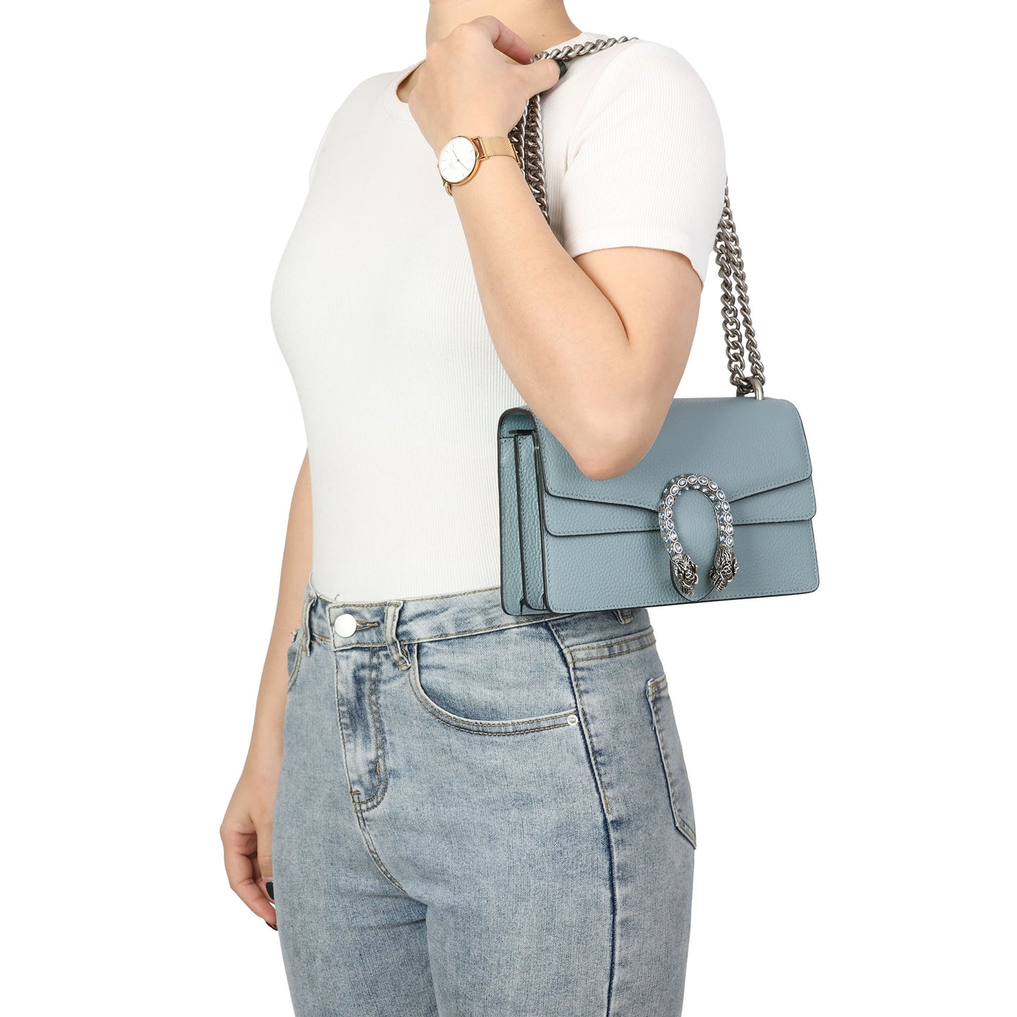 Tiffany & Fred Crystal Dragon Crossbody/ Shoulder Bag