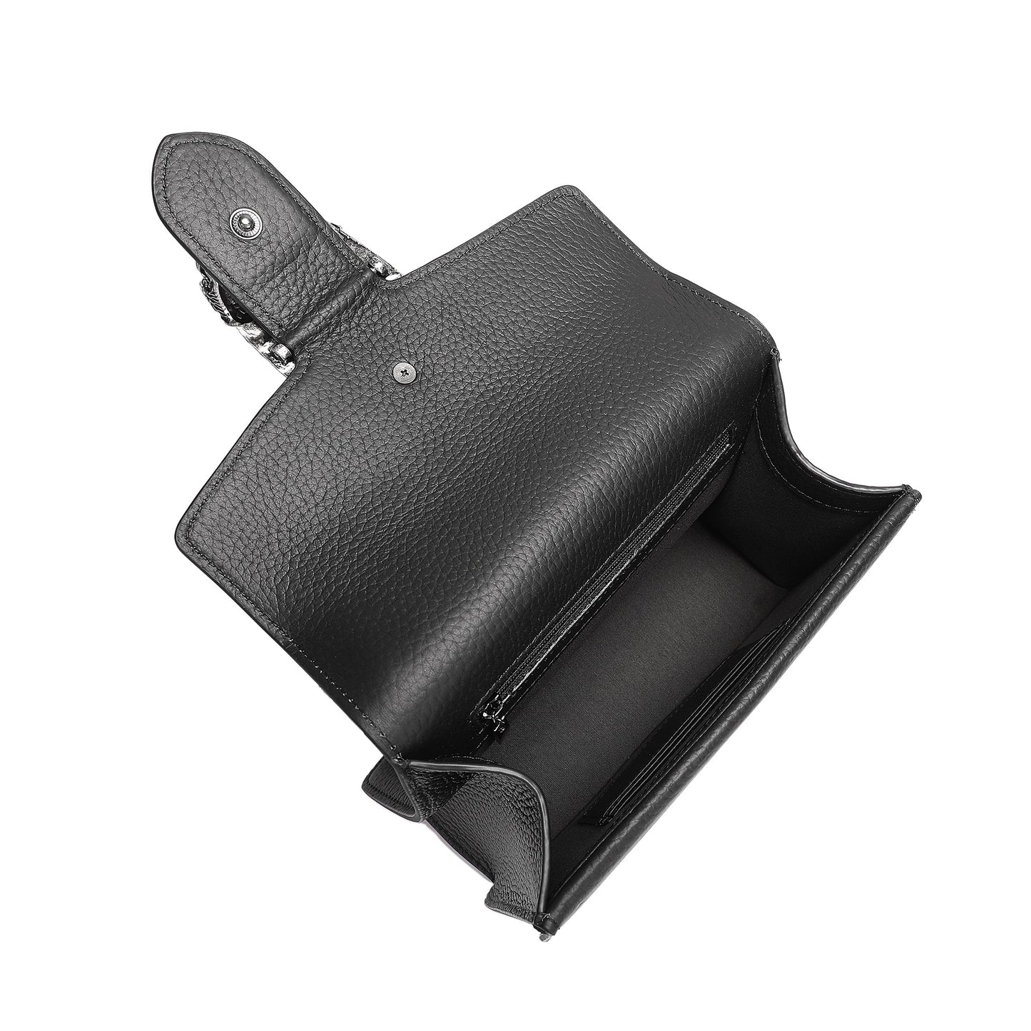Tiffany & Fred Crystal Dragon Leather Crossbody Bag