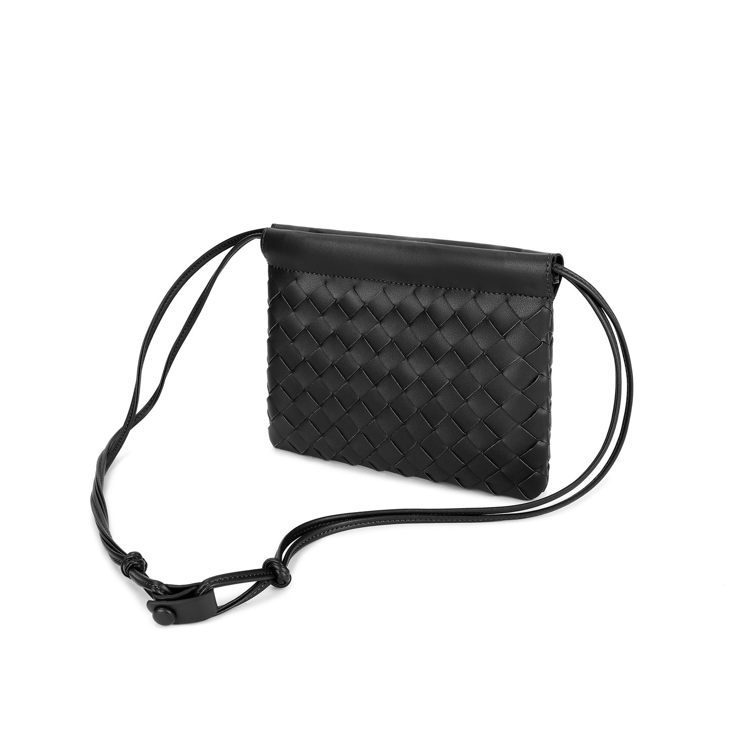 Woven Leather Crossbody Bag