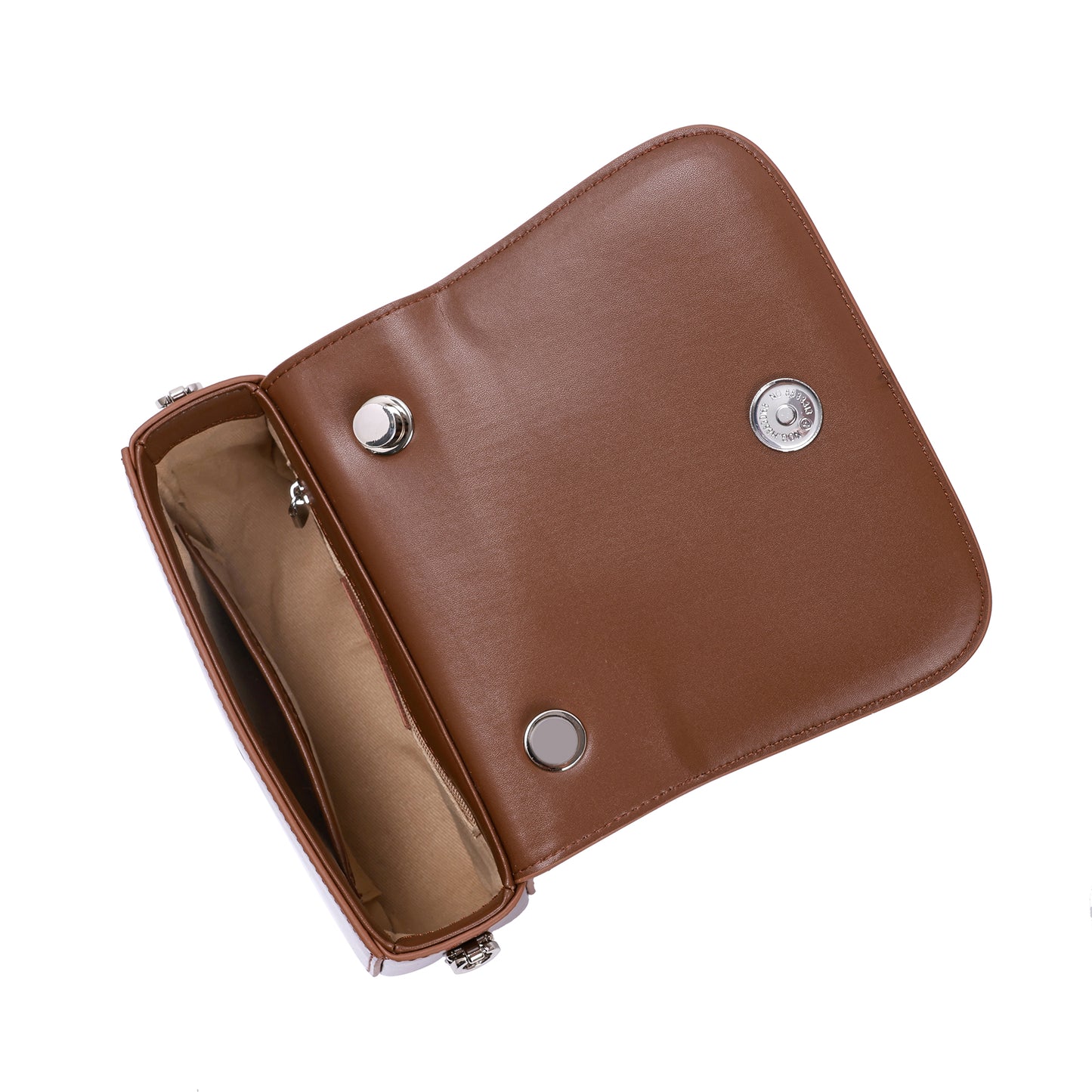 High Gloss Calf Leather Top-Handle Crossbody Bag