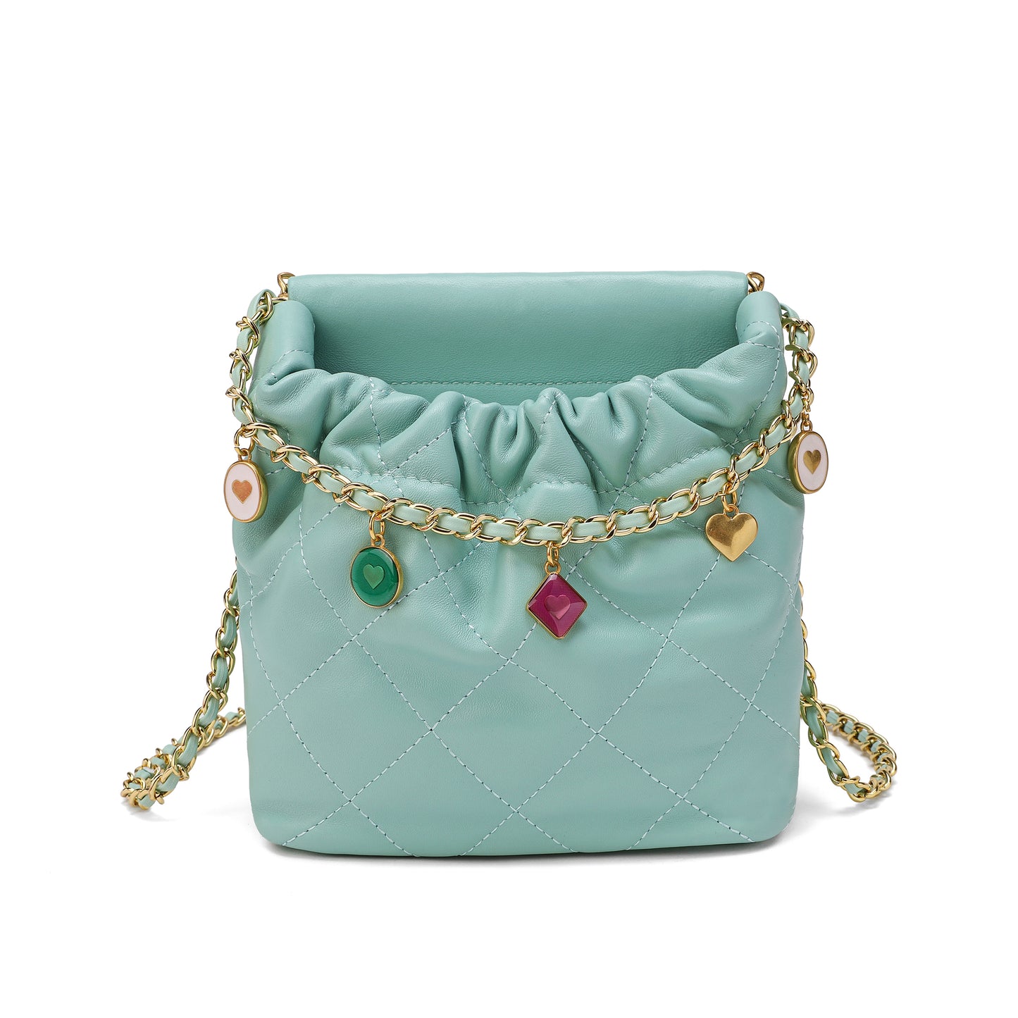 Tiffany & Fred Quilted Sheepskin Leather Crossbody