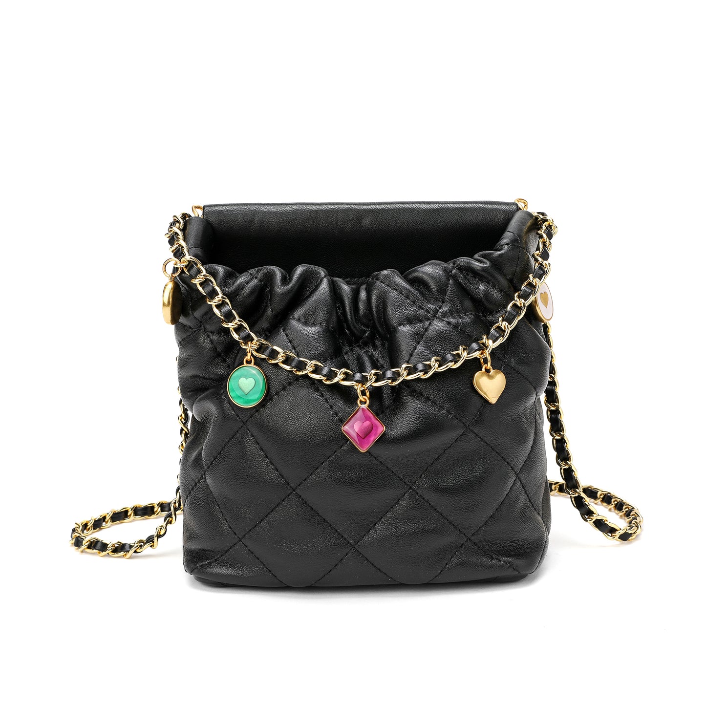 Tiffany & Fred Quilted Sheepskin Leather Crossbody