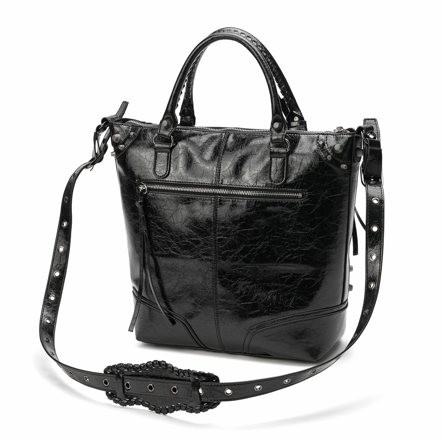 Tiffany & Fred Cracked Leather Tote Bag