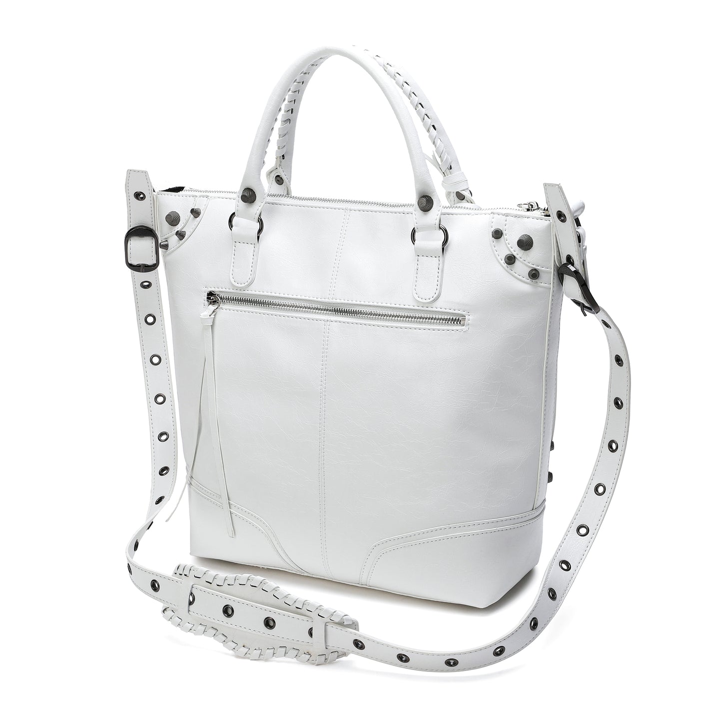 Tiffany & Fred Cracked Leather Tote Bag