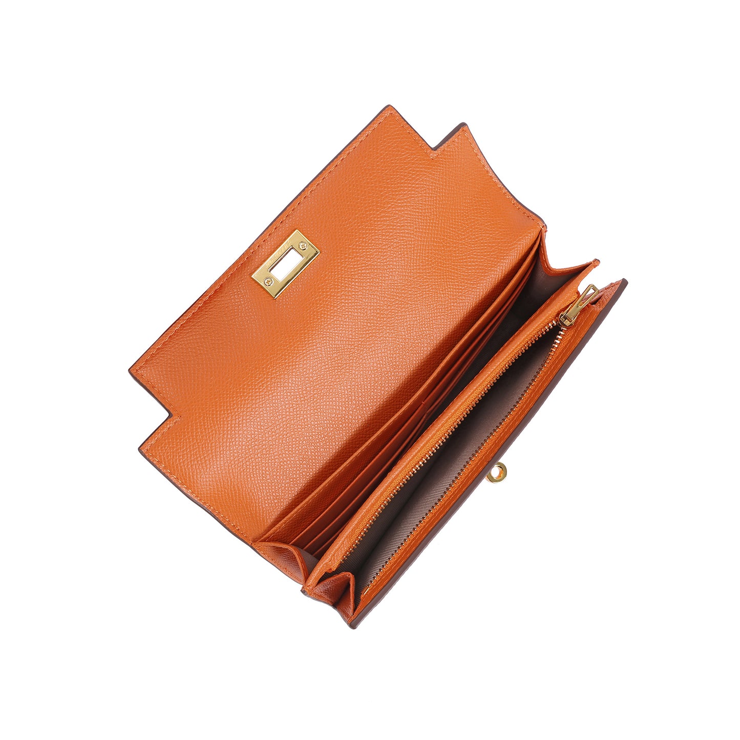Elegant Leather Crossbody Wallet Clutch