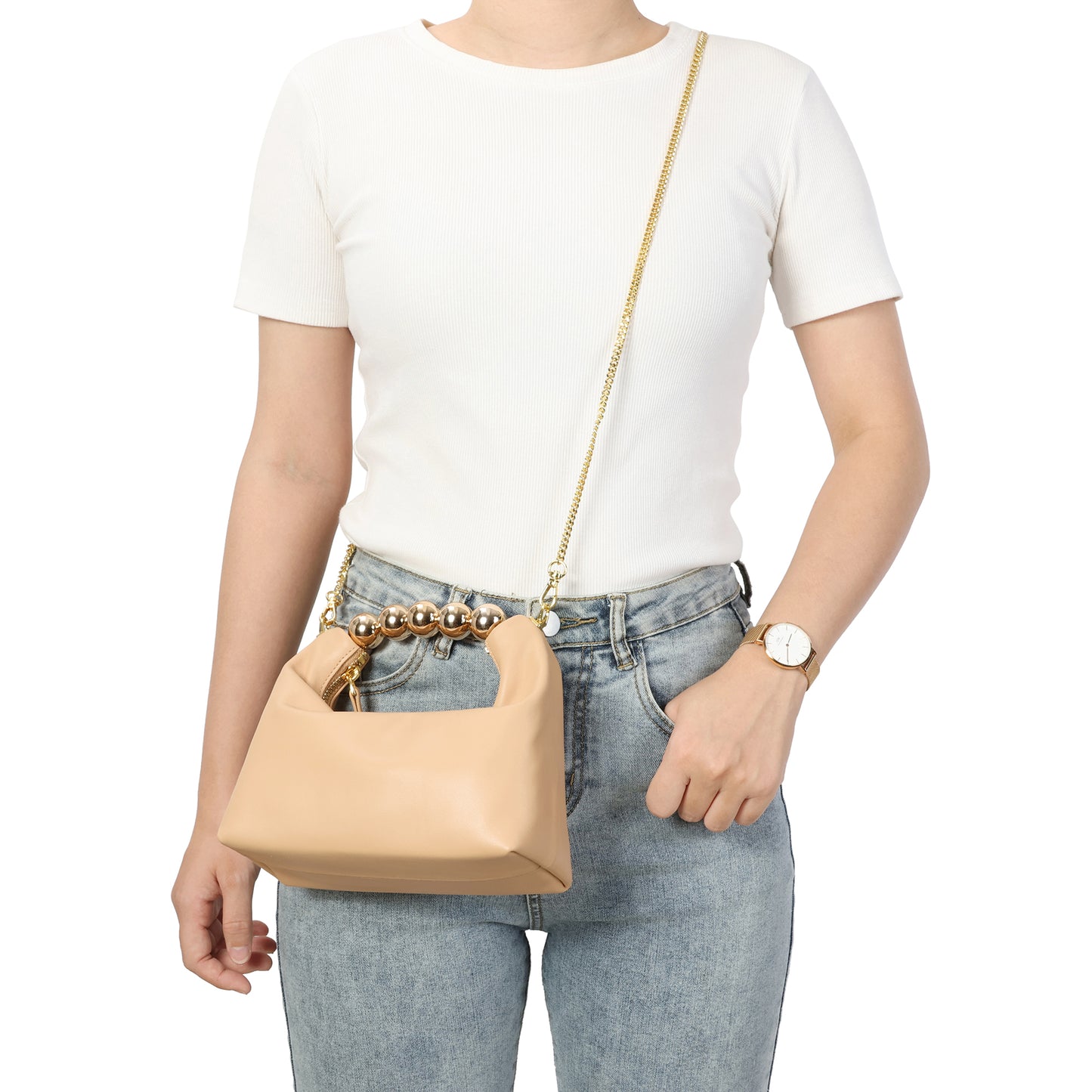 Tiffany & Fred Smooth Leather Top-Handle/Shoulder Bag