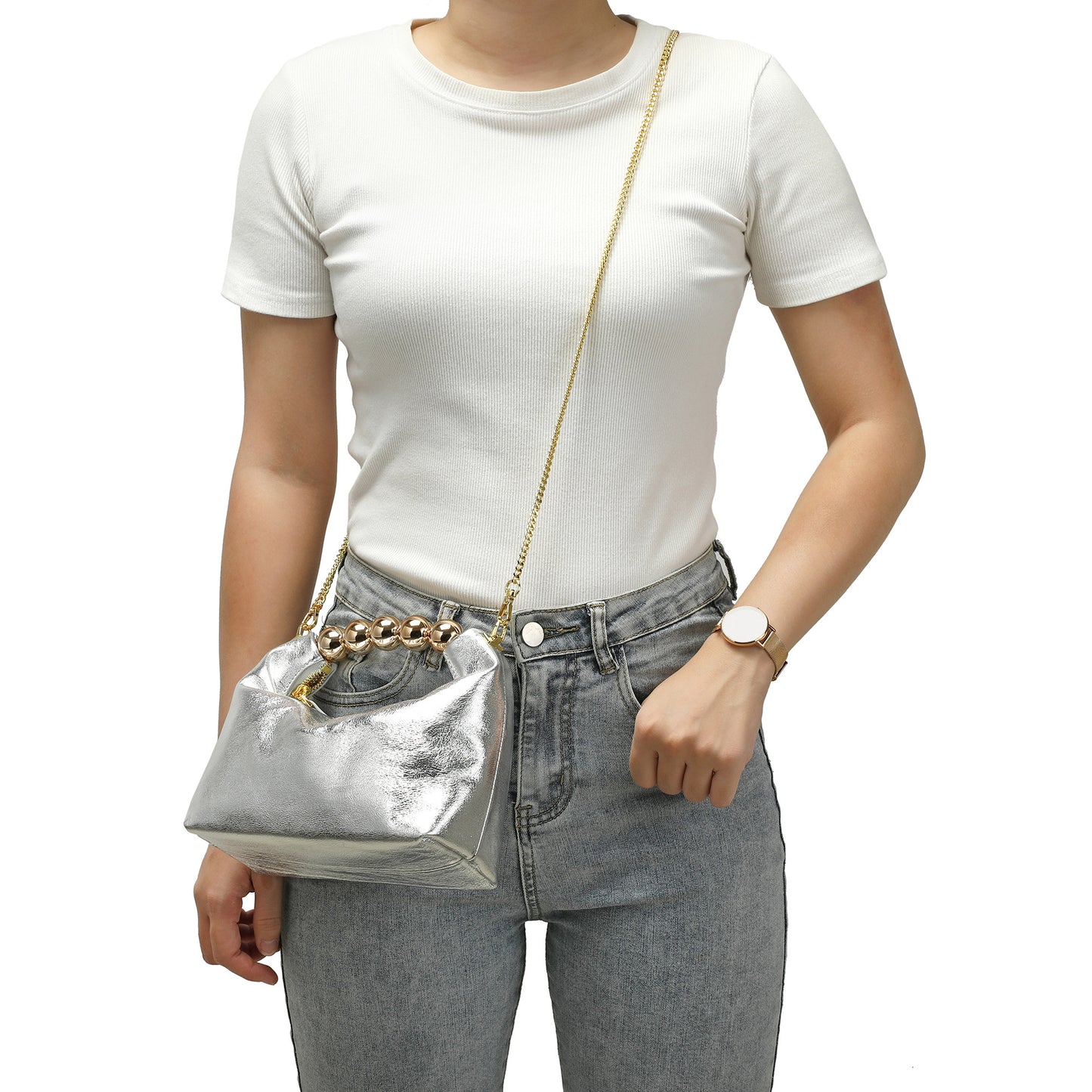Tiffany & Fred Smooth Leather Top-Handle/Shoulder Bag
