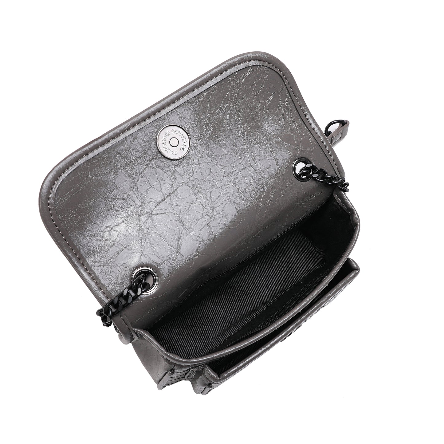 Tiffany & Fred Quilted Cracked Leather Crossbody Bag