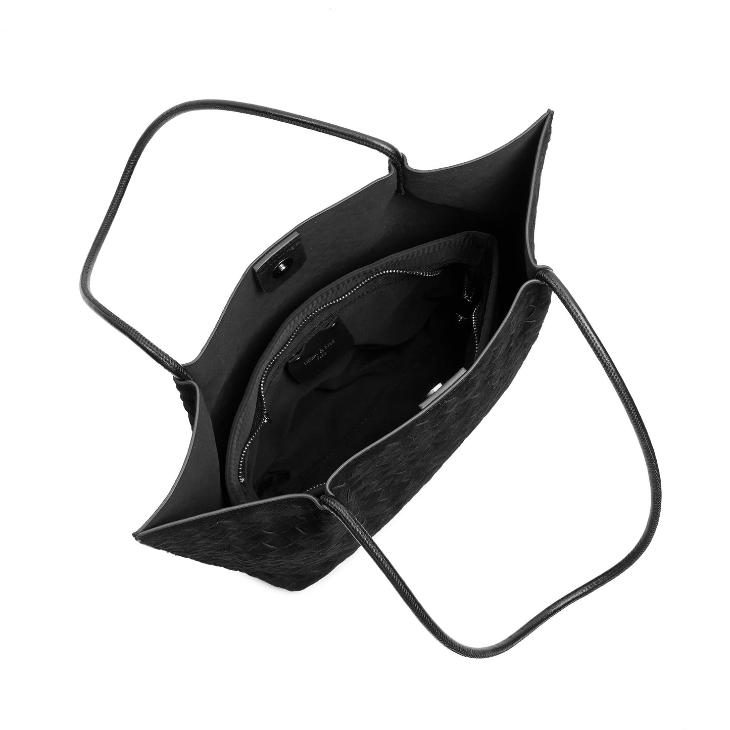 Woven Suede Leather Tote Bag