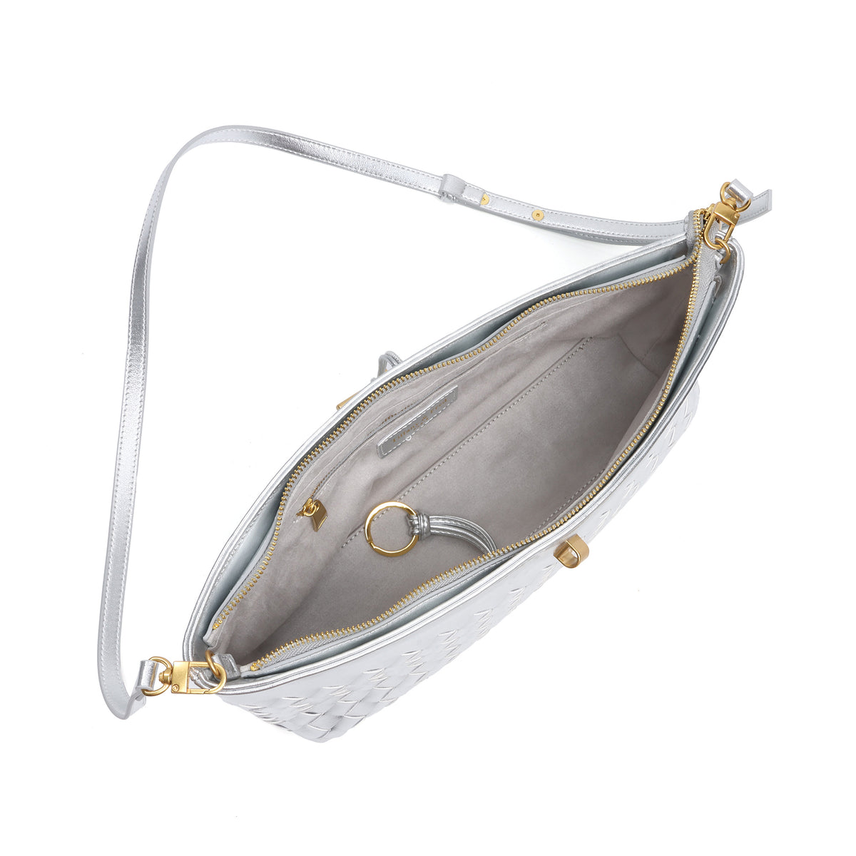 Tiffany & Fred Paris Woven Leather Clutch/Shoulder Bag