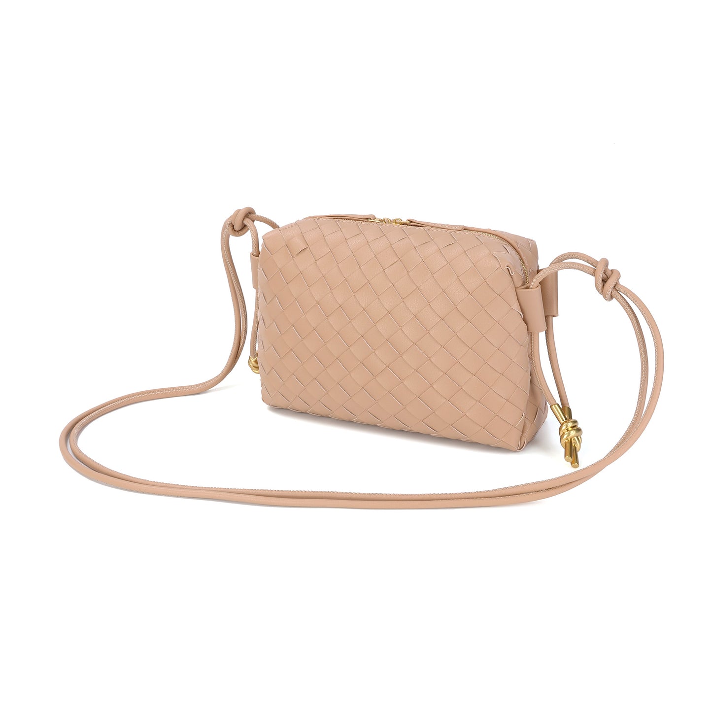 Hand-Woven Leather Crossbody/Shoulder Bag