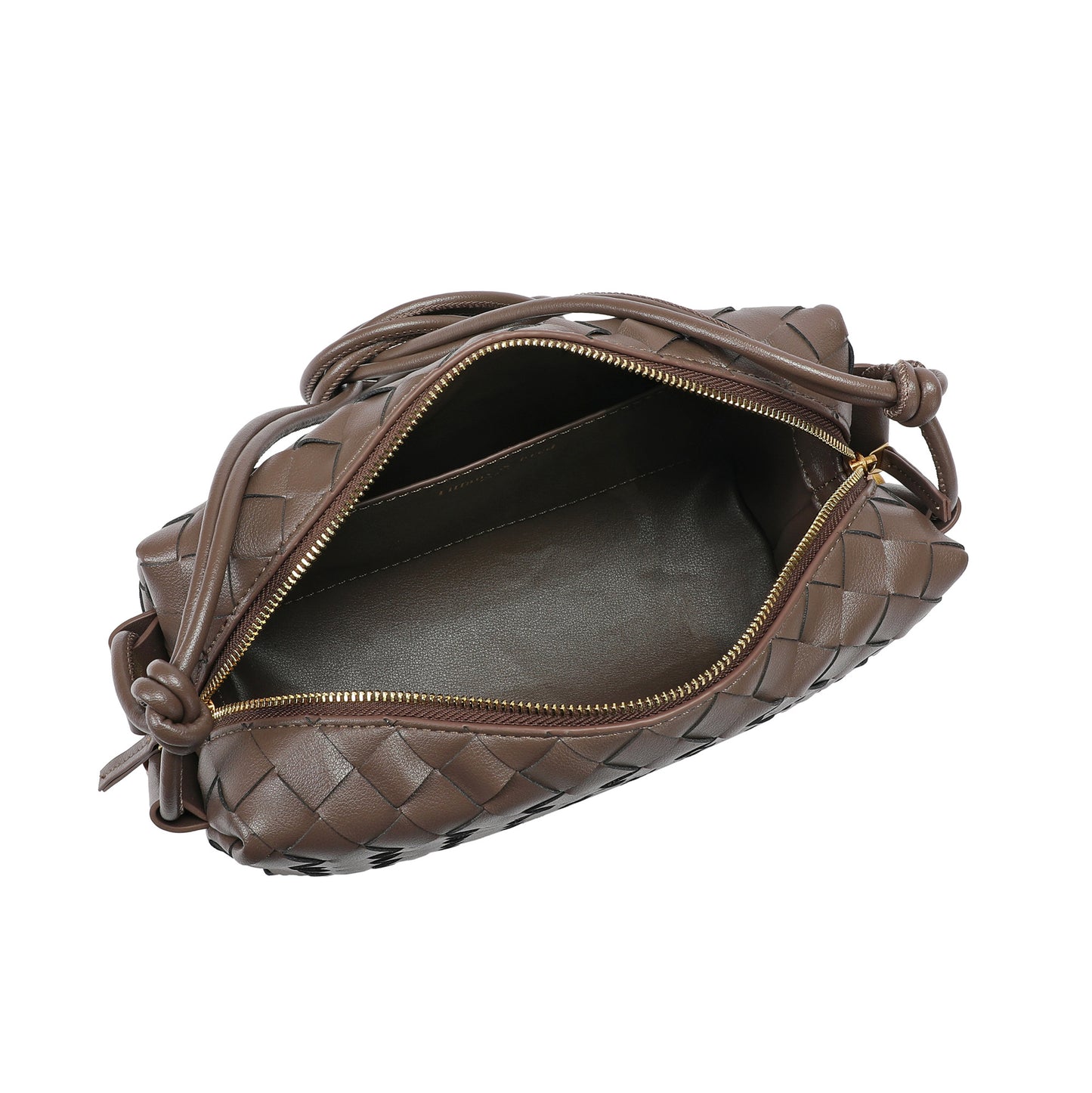 Hand-Woven Leather Crossbody/Shoulder Bag