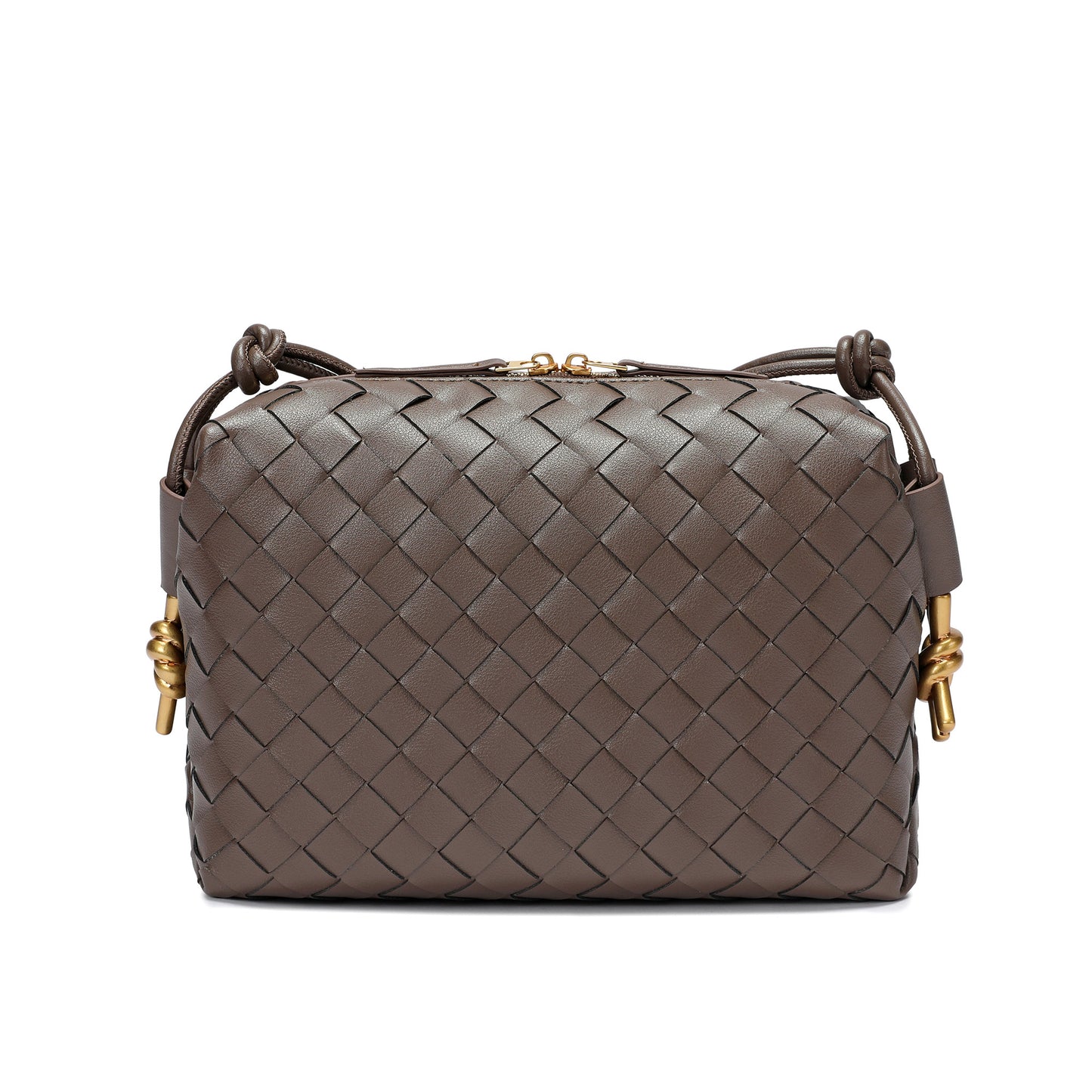 Hand-Woven Leather Crossbody/Shoulder Bag