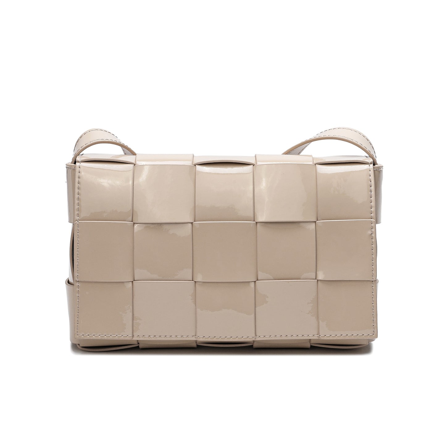 Tiffany & Fred Patent Leather Woven Crossbody