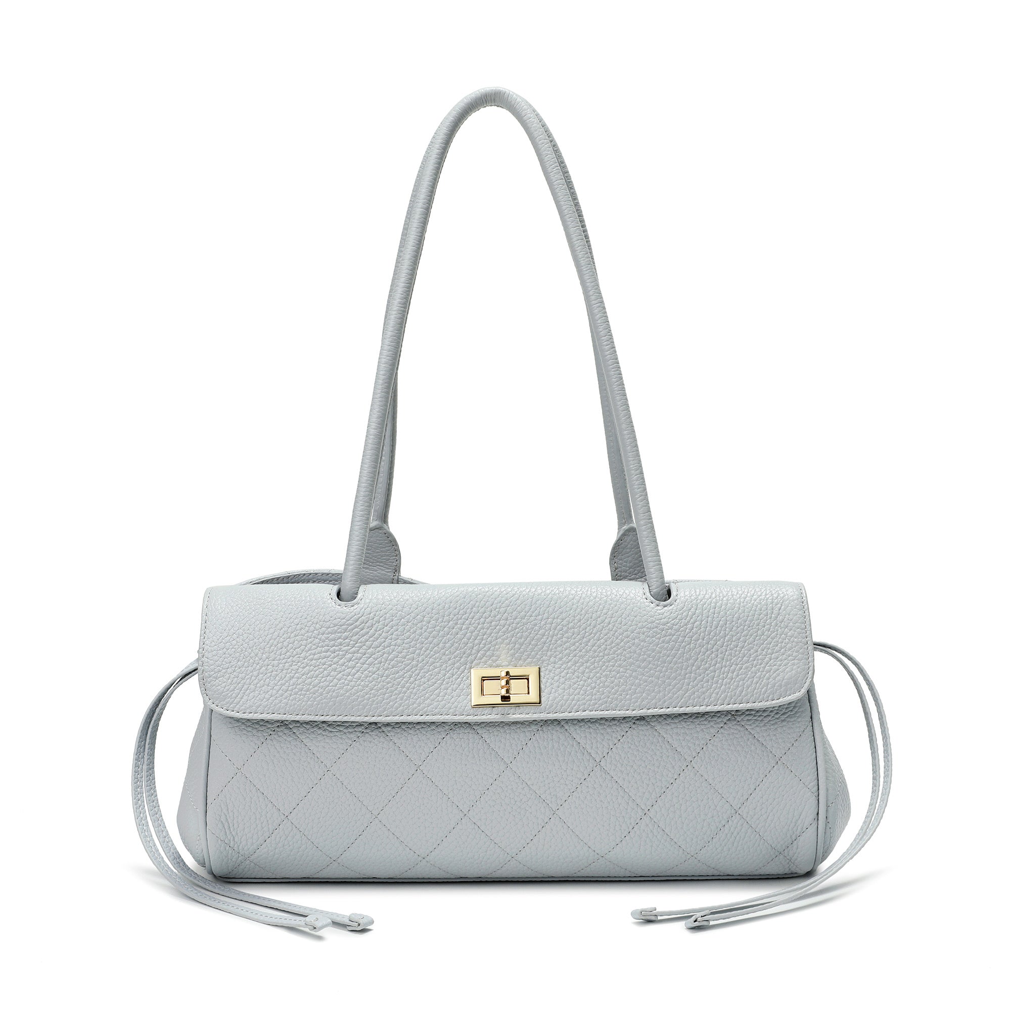 Quilted Premium Leather Shoulder Bag – Tiffany & Fred Paris
