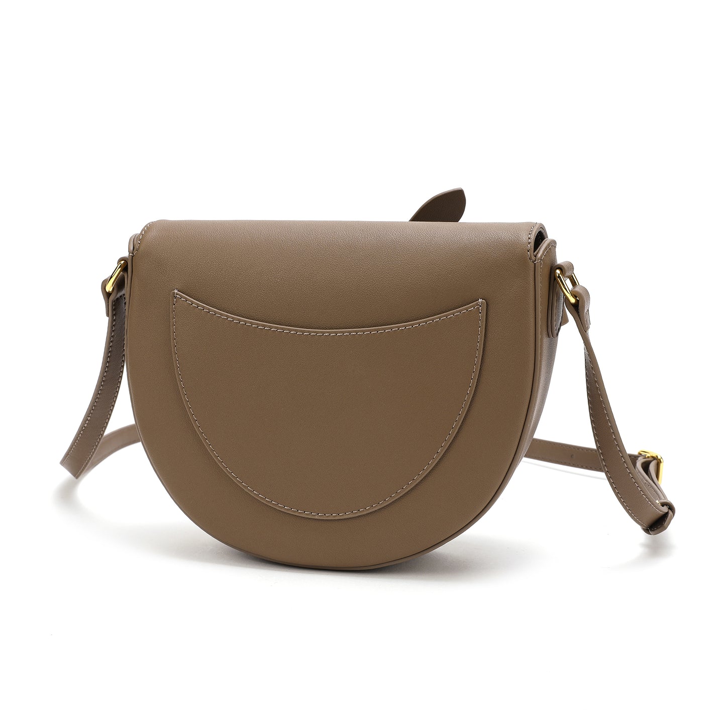 Tiffany & Fred Front Bow Smooth Leather Shoulder Bag
