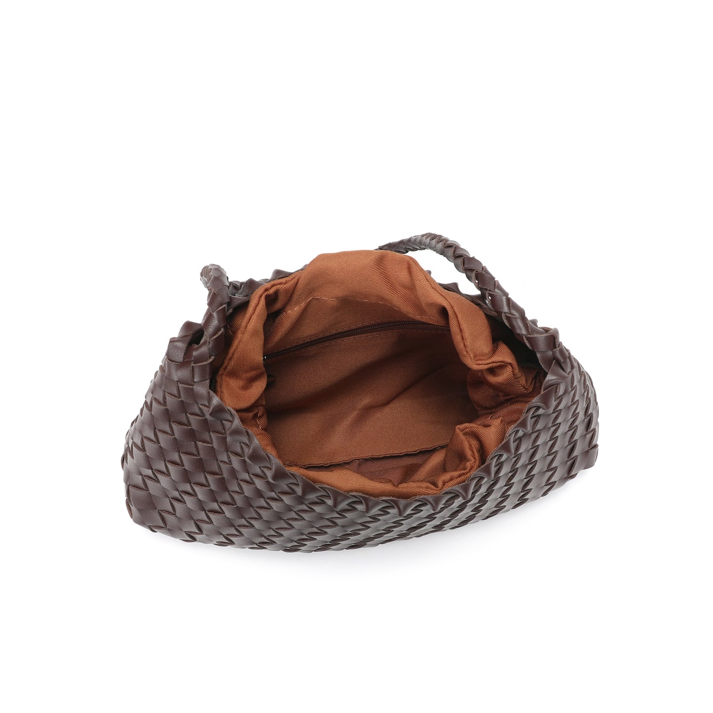 Hand-Woven Leather Shoulder Bag