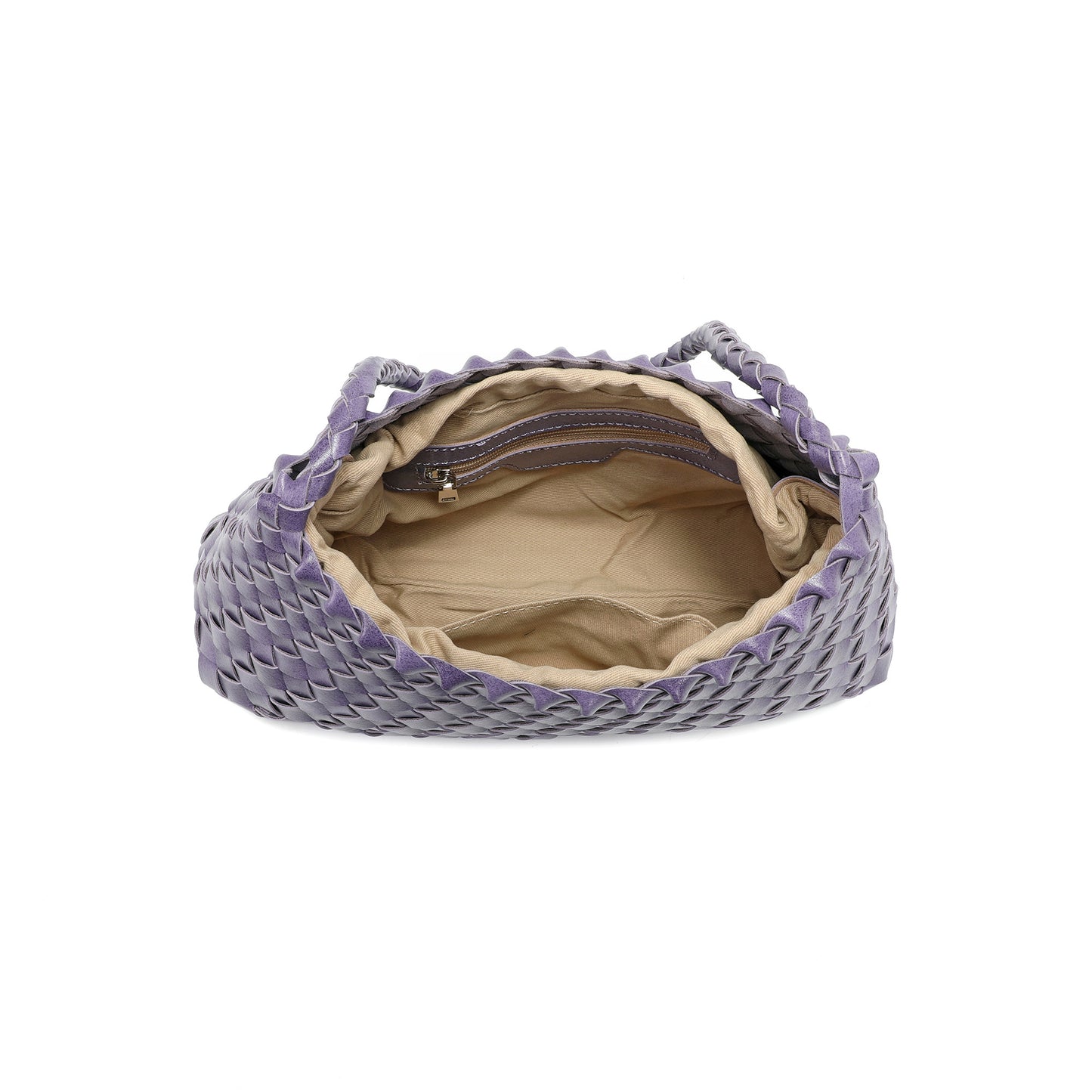 Hand-Woven Leather Shoulder Bag