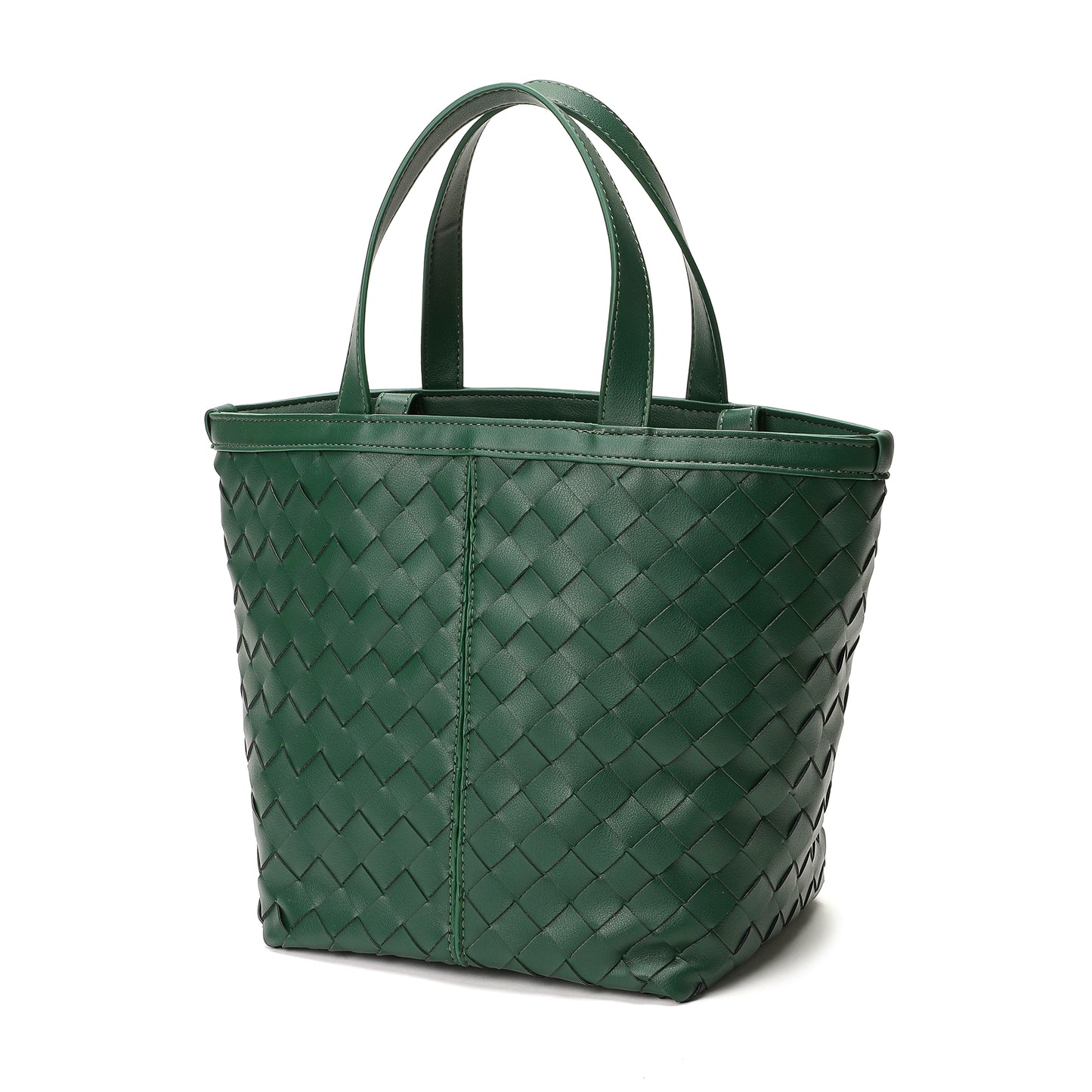 Tiffany & Fred Woven Leather Top-Handle/Shoulder Bag