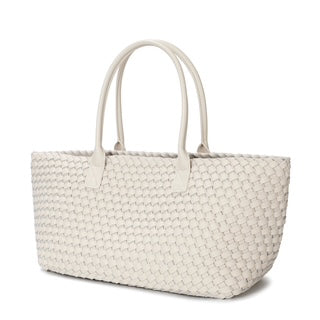 Large Hand-Woven Leather Tote Bag