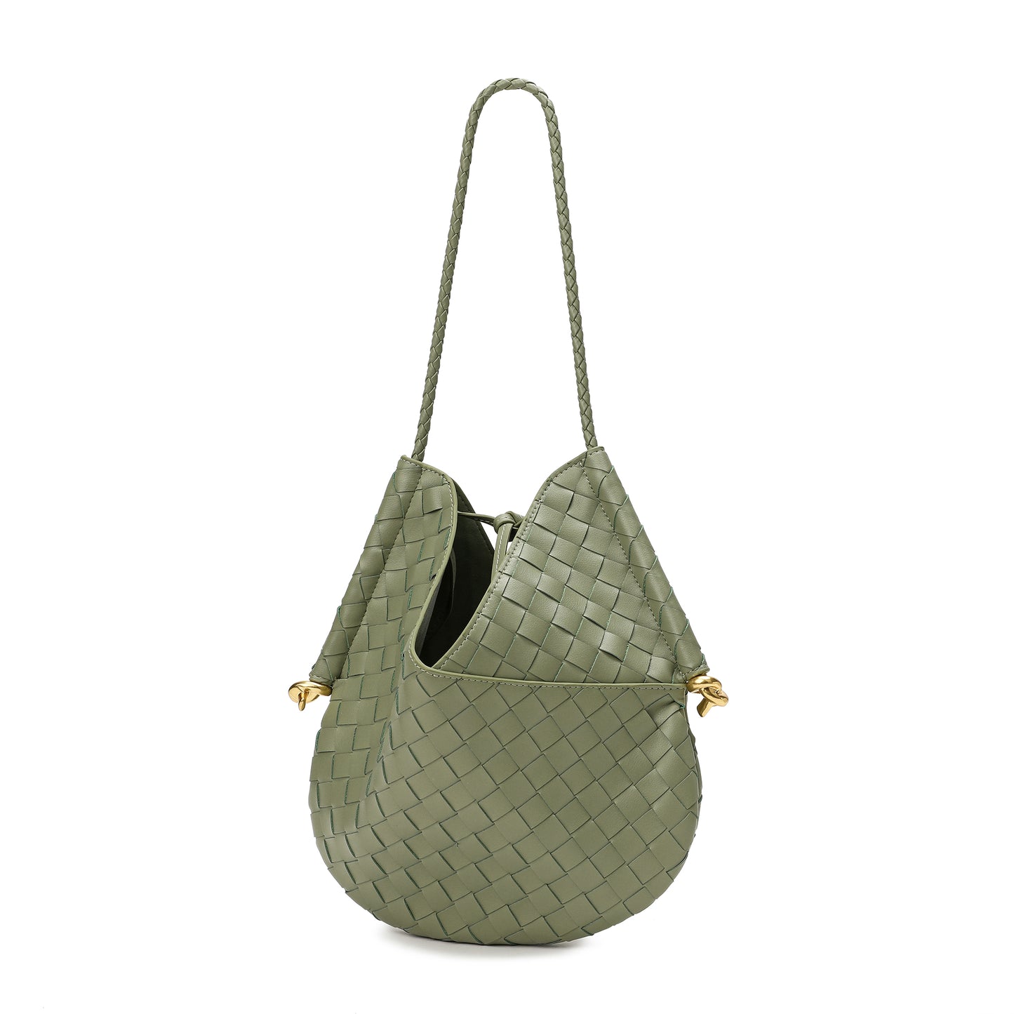 Tiffany & Fred Woven Leather Hobo/Shoulder Bag