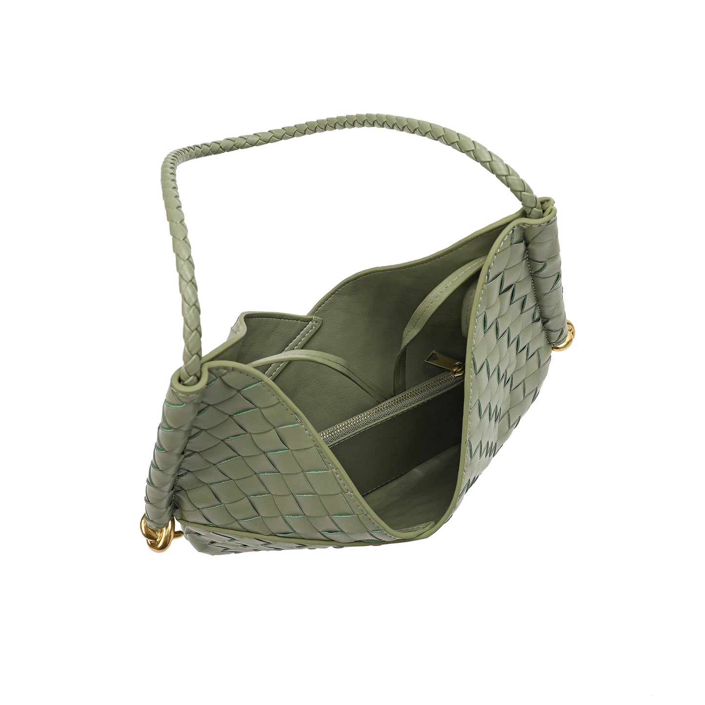 Tiffany & Fred Woven Leather Hobo/Shoulder Bag