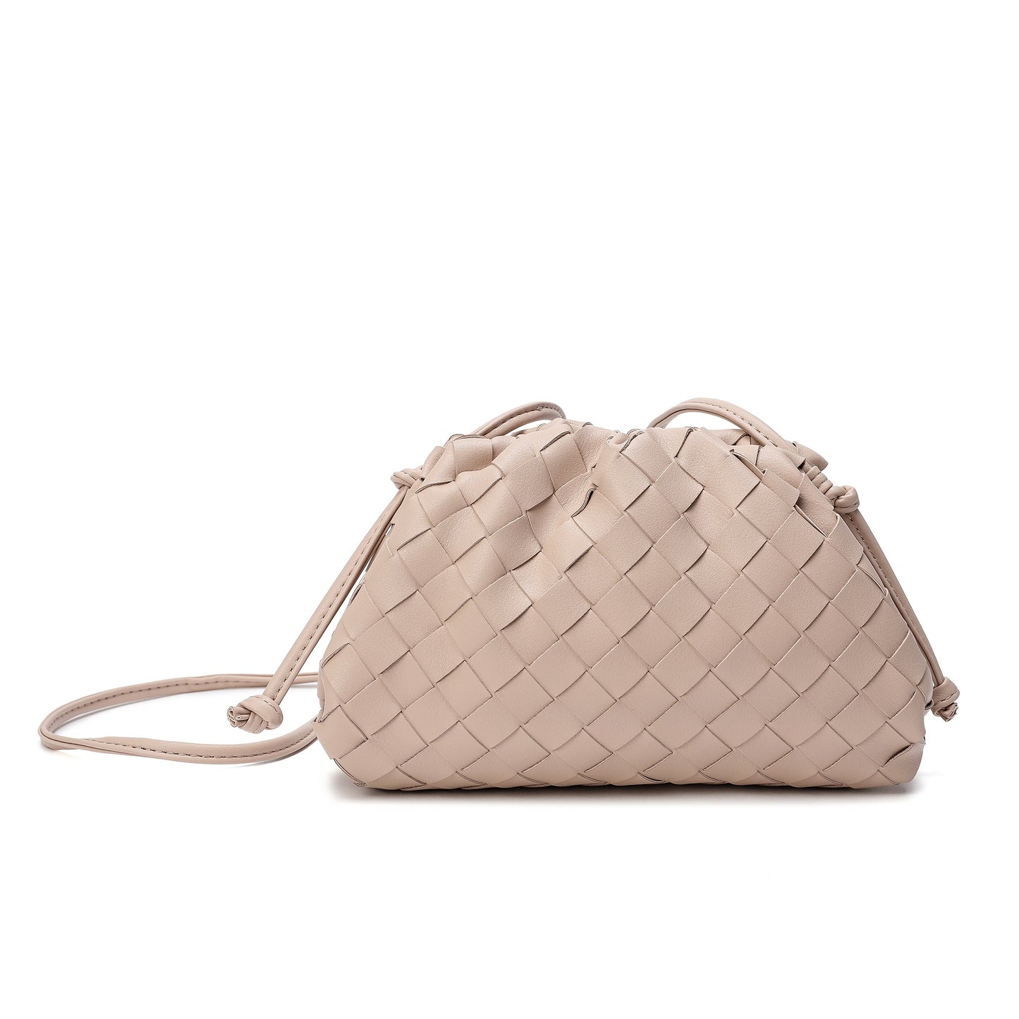 Full Grain Woven Leather Pouch/ Shoulder/ Clutch Bag