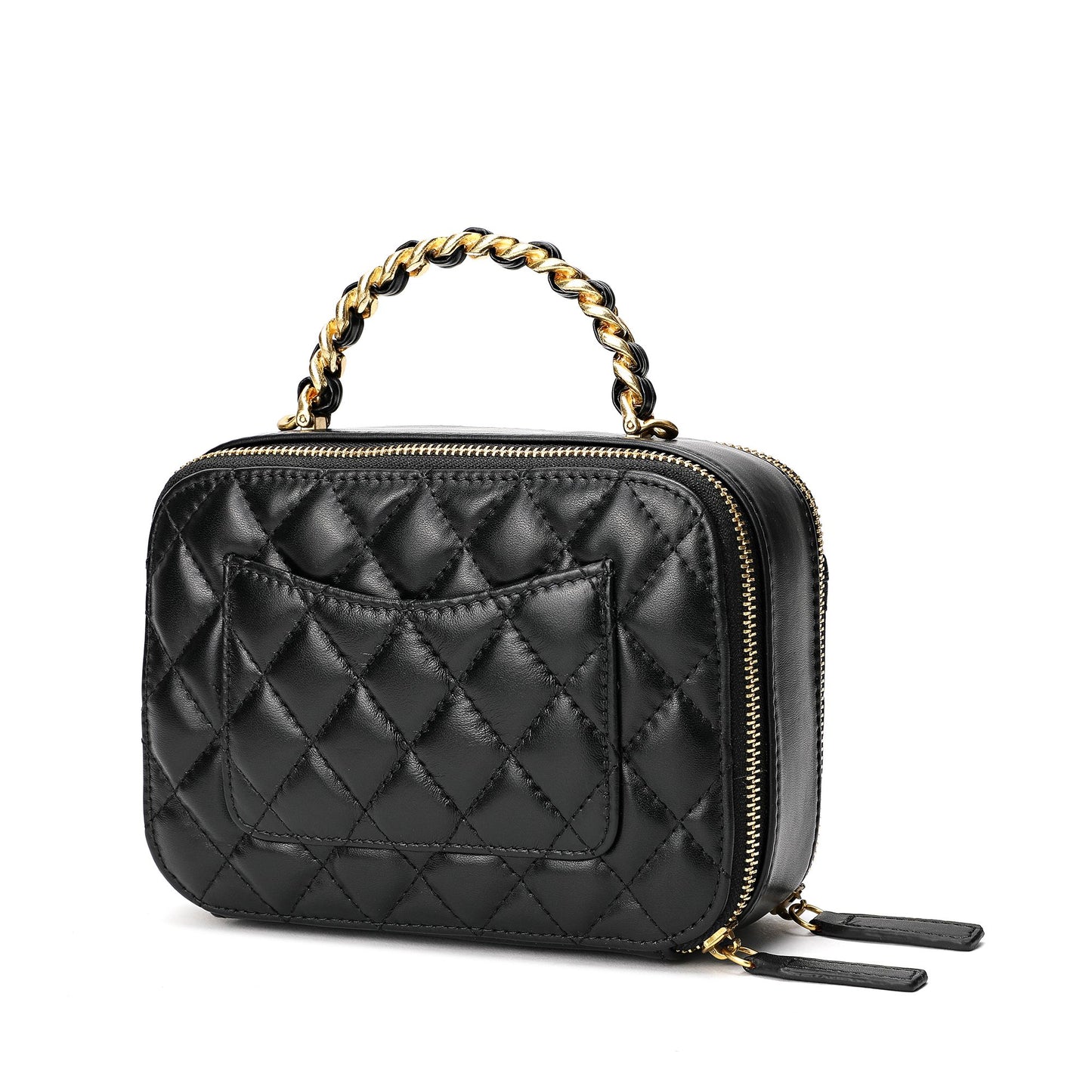 Tiffany & Fred Quilted Sheepskin Leather Shoulder Bag