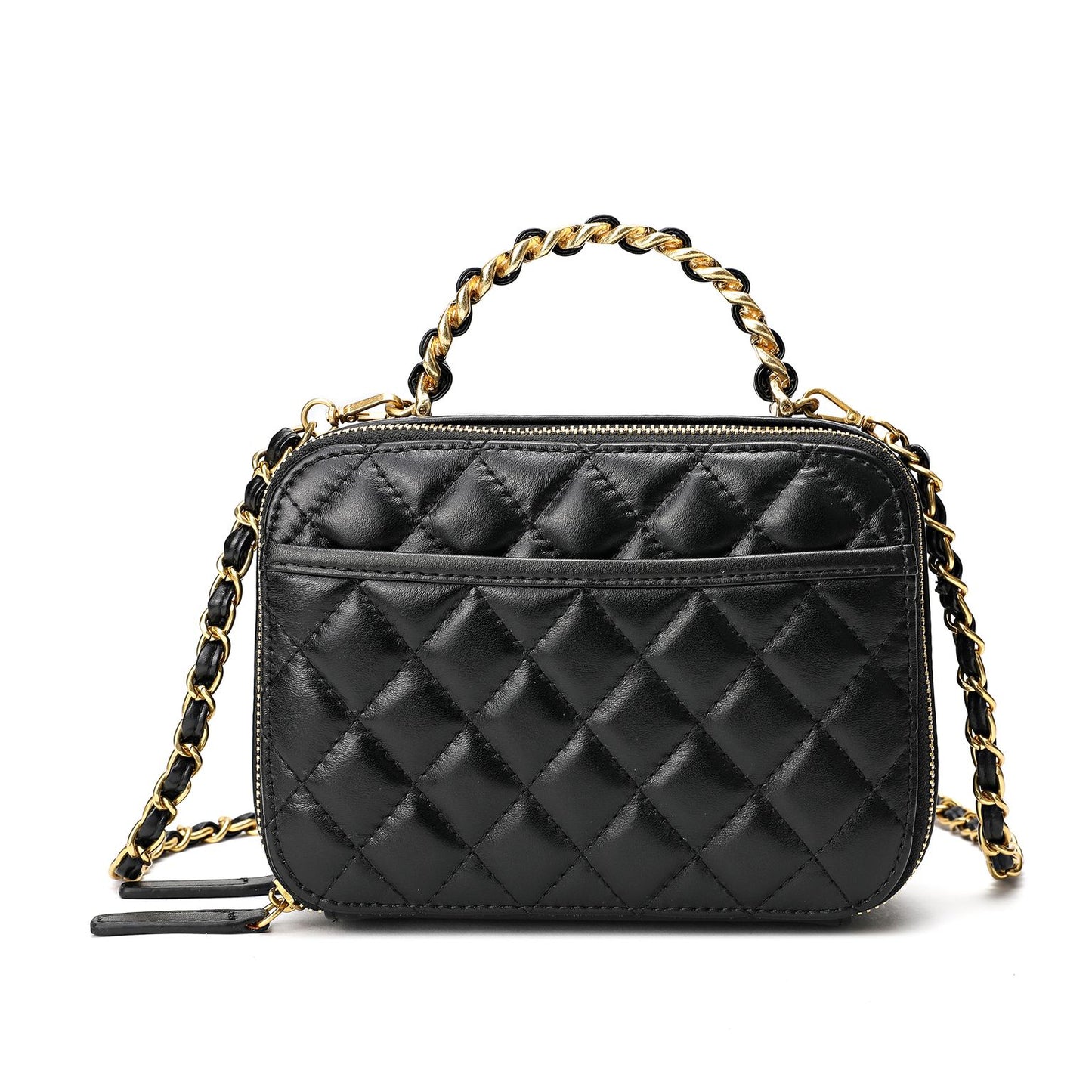 Tiffany & Fred Quilted Sheepskin Leather Shoulder Bag