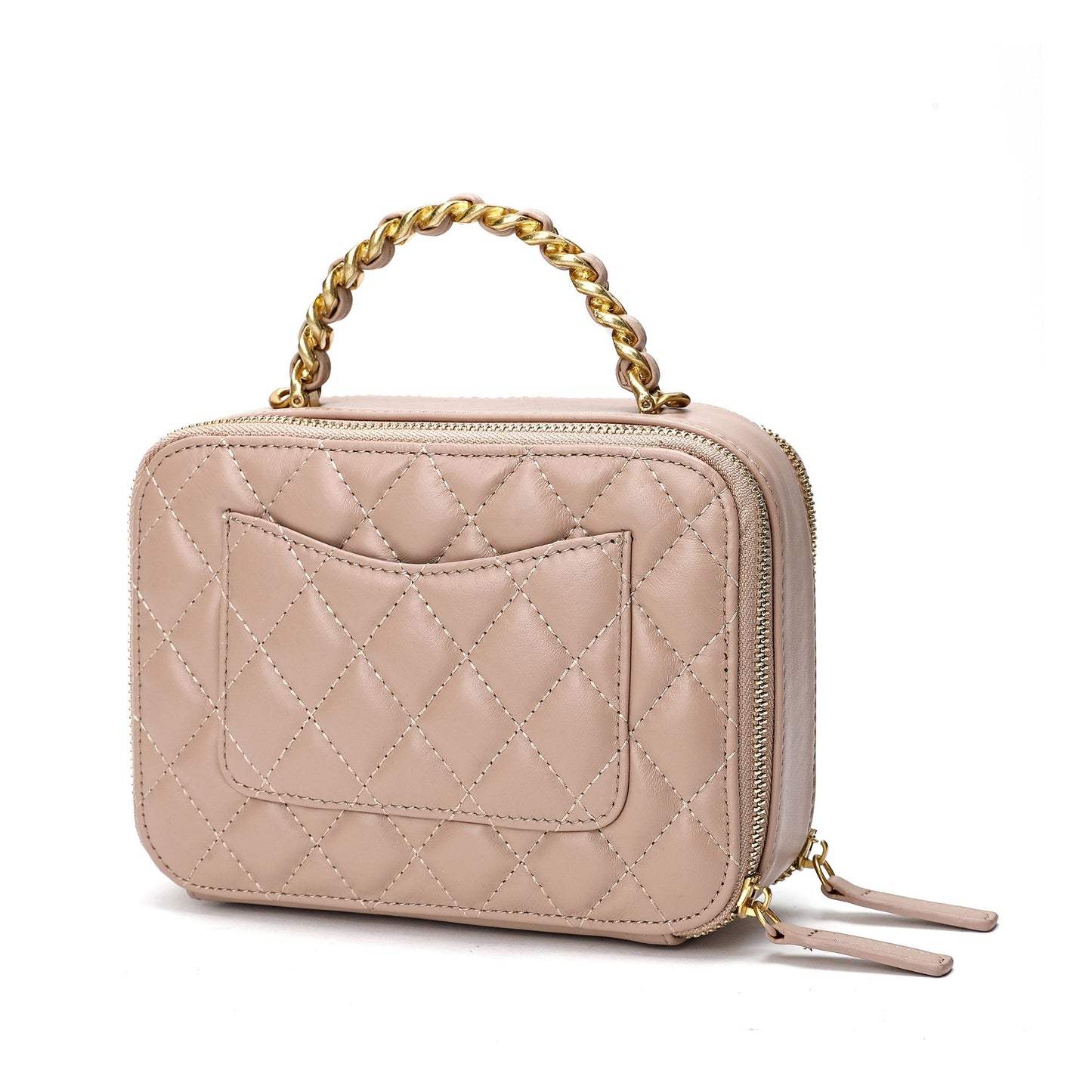 Tiffany & Fred Quilted Sheepskin Leather Shoulder Bag
