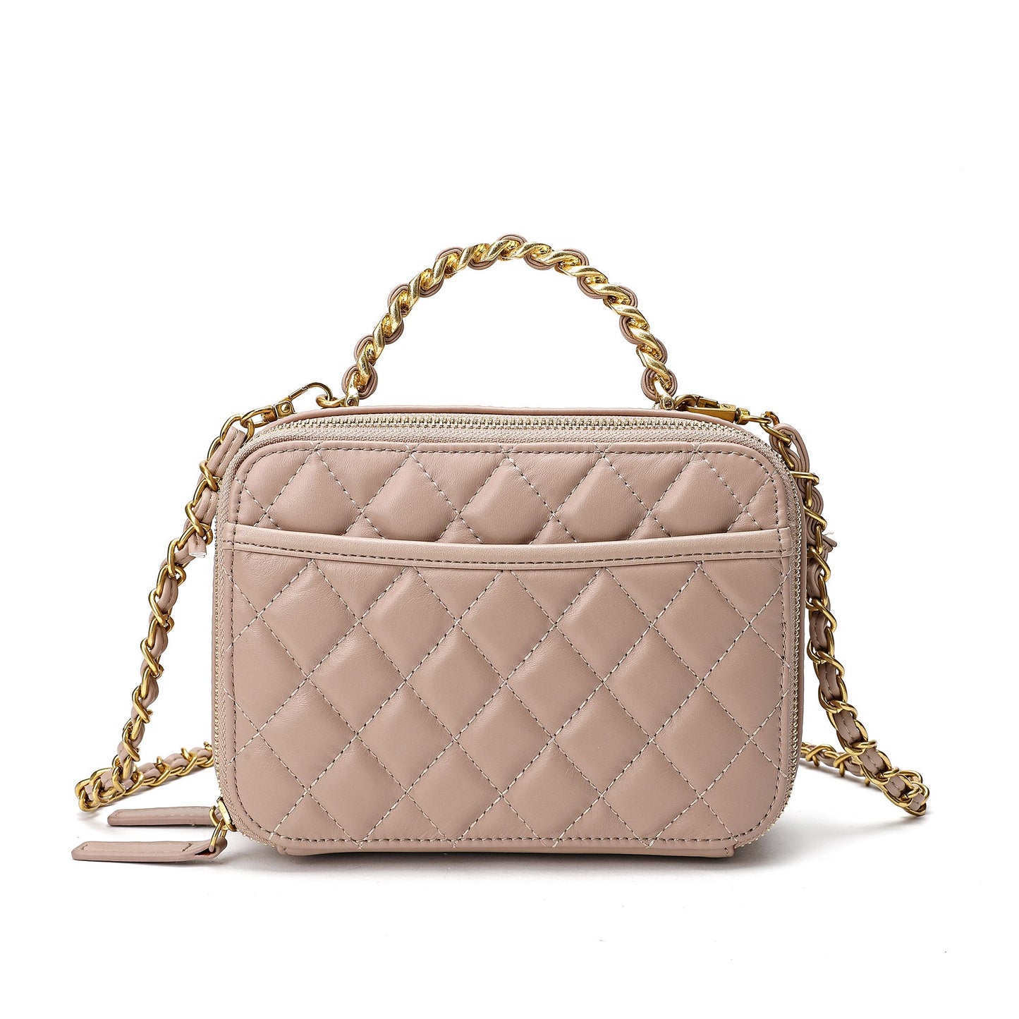 Tiffany & Fred Quilted Sheepskin Leather Shoulder Bag