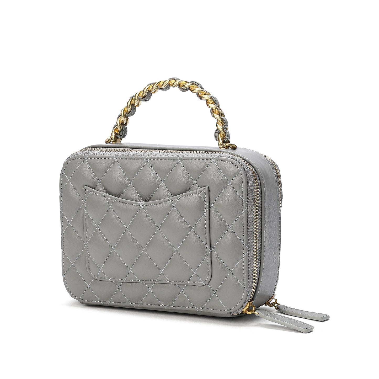 Tiffany & Fred Quilted Sheepskin Leather Shoulder Bag