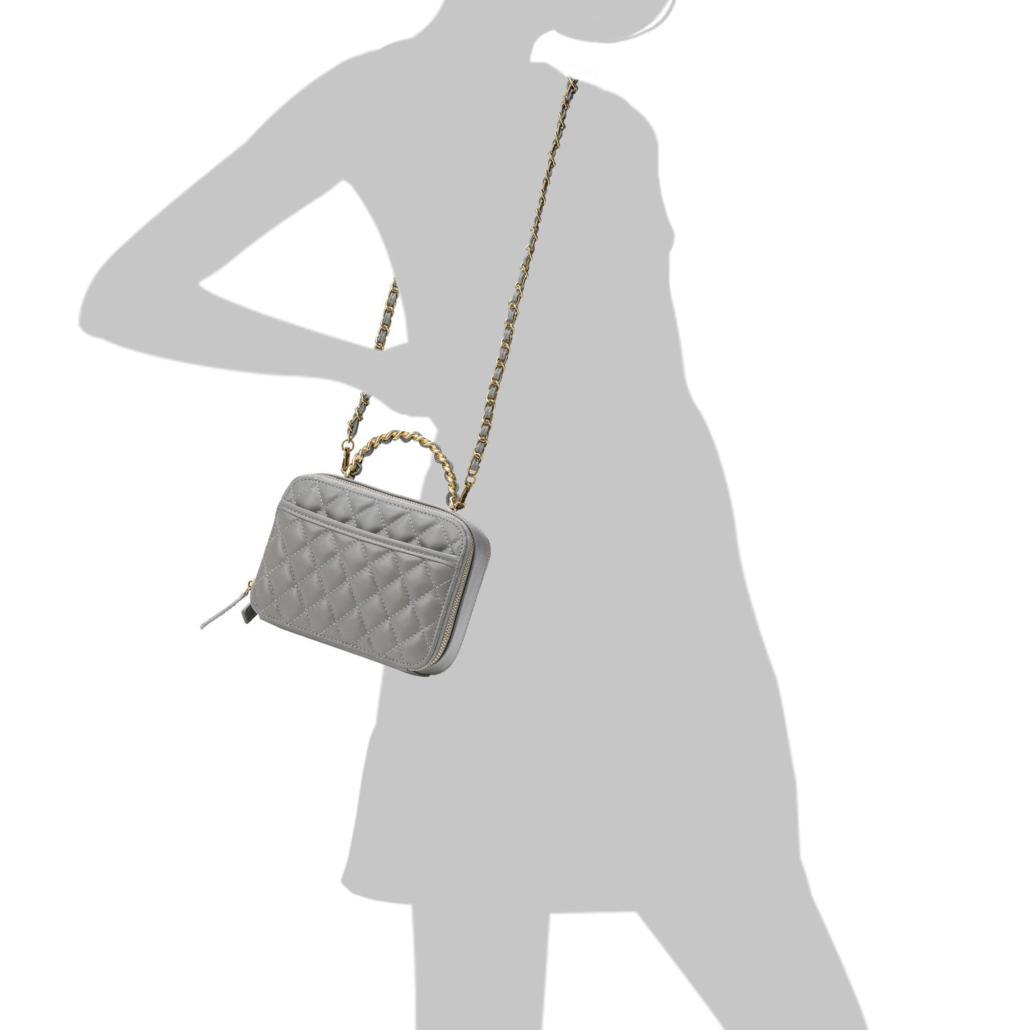 Tiffany & Fred Quilted Sheepskin Leather Shoulder Bag