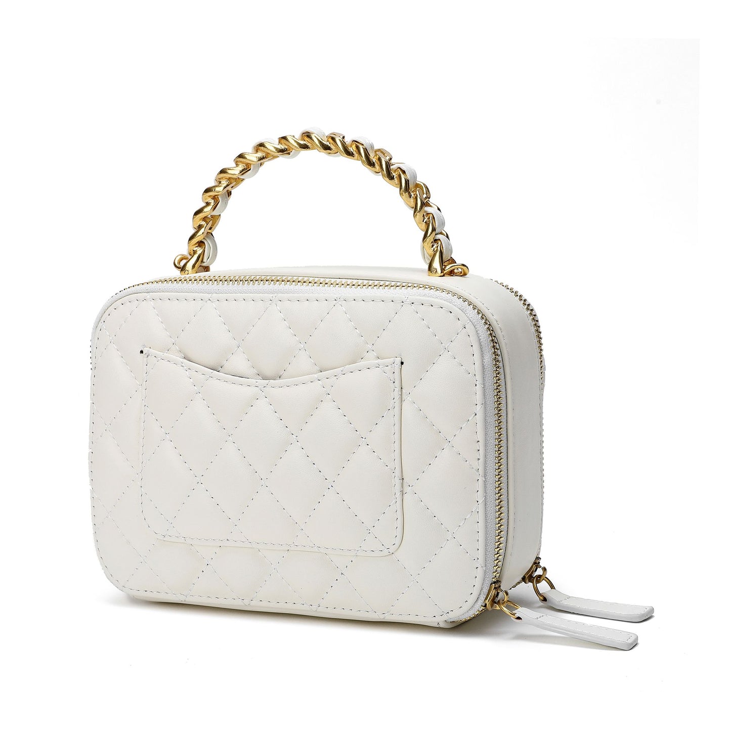 Tiffany & Fred Quilted Sheepskin Leather Shoulder Bag