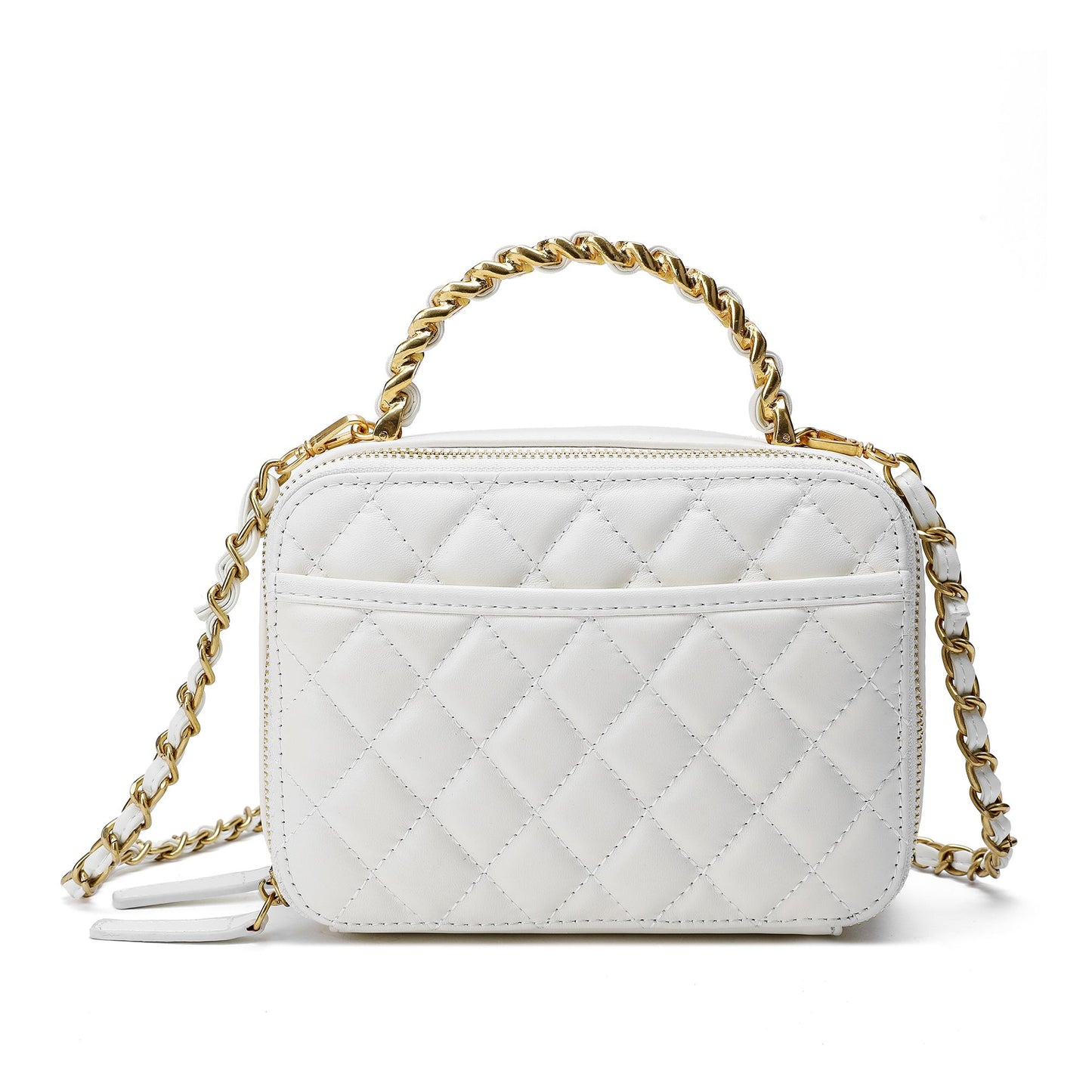 Tiffany & Fred Quilted Sheepskin Leather Shoulder Bag