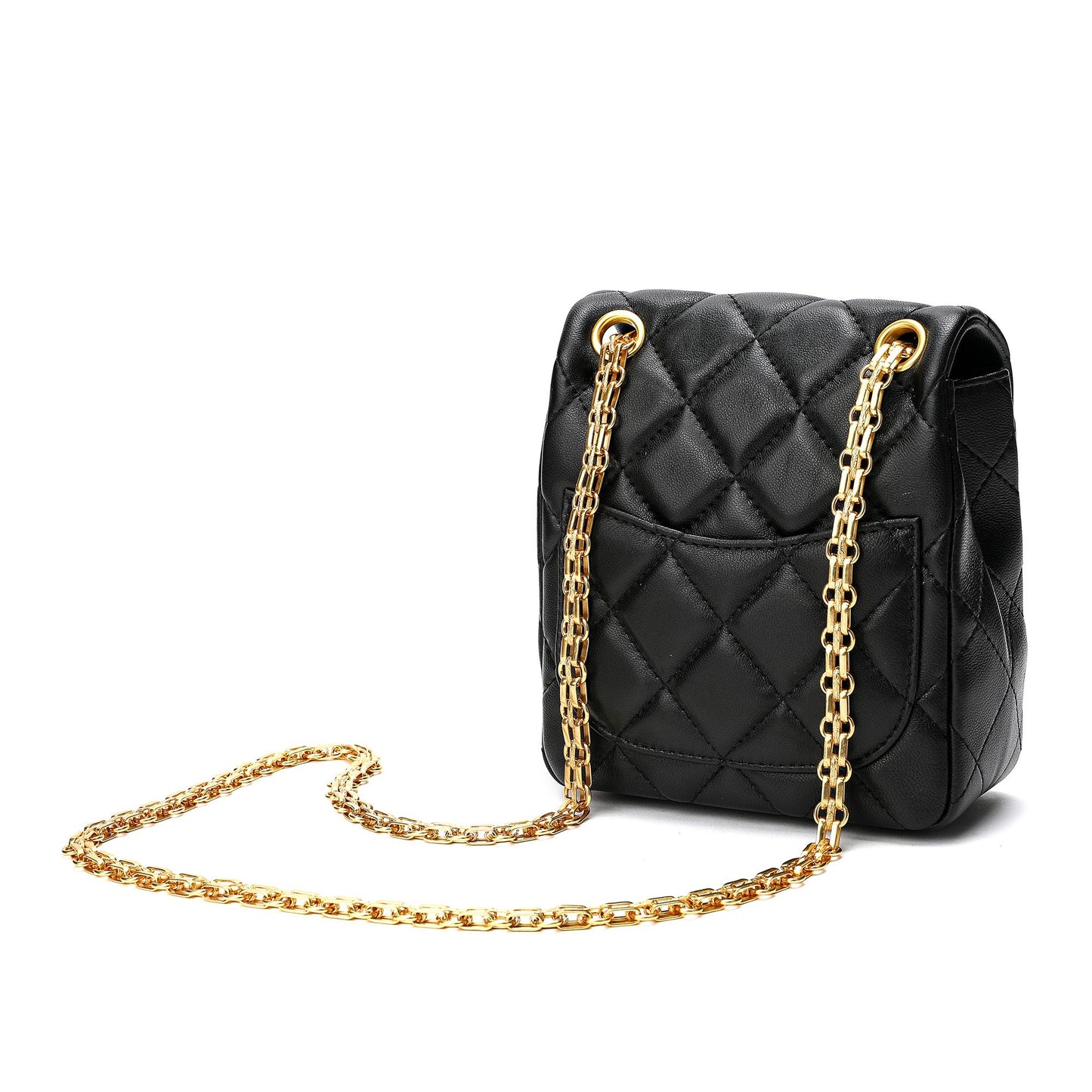 Tiffany & Fred Quilted Sheepskin Leather Crossbody