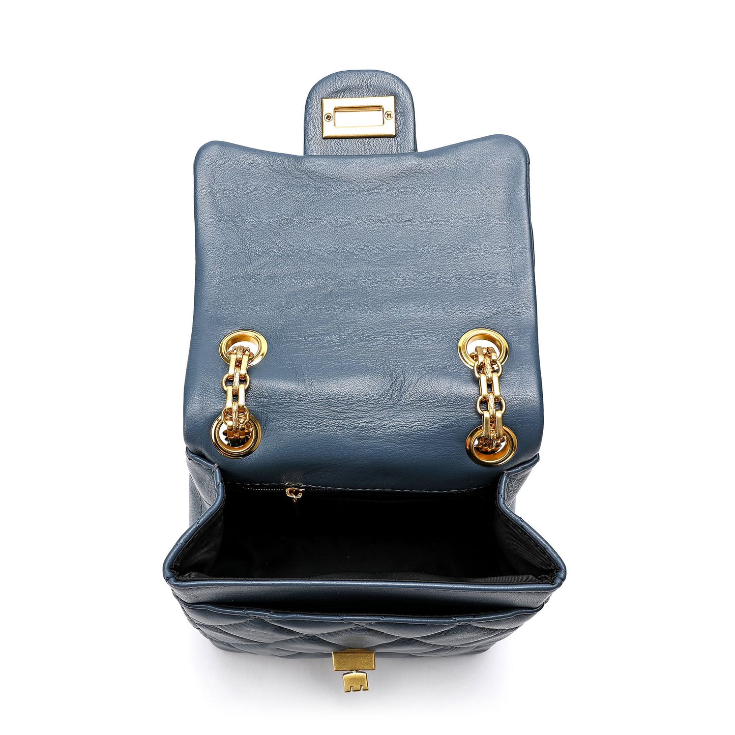 Tiffany & Fred Quilted Sheepskin Leather Crossbody