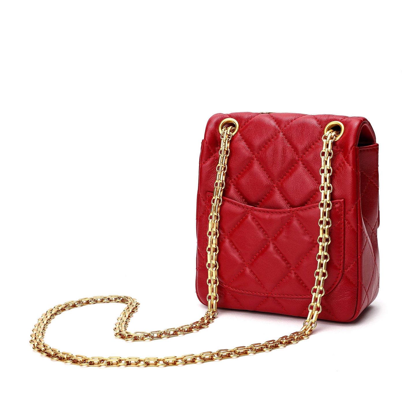 Tiffany & Fred Quilted Sheepskin Leather Crossbody