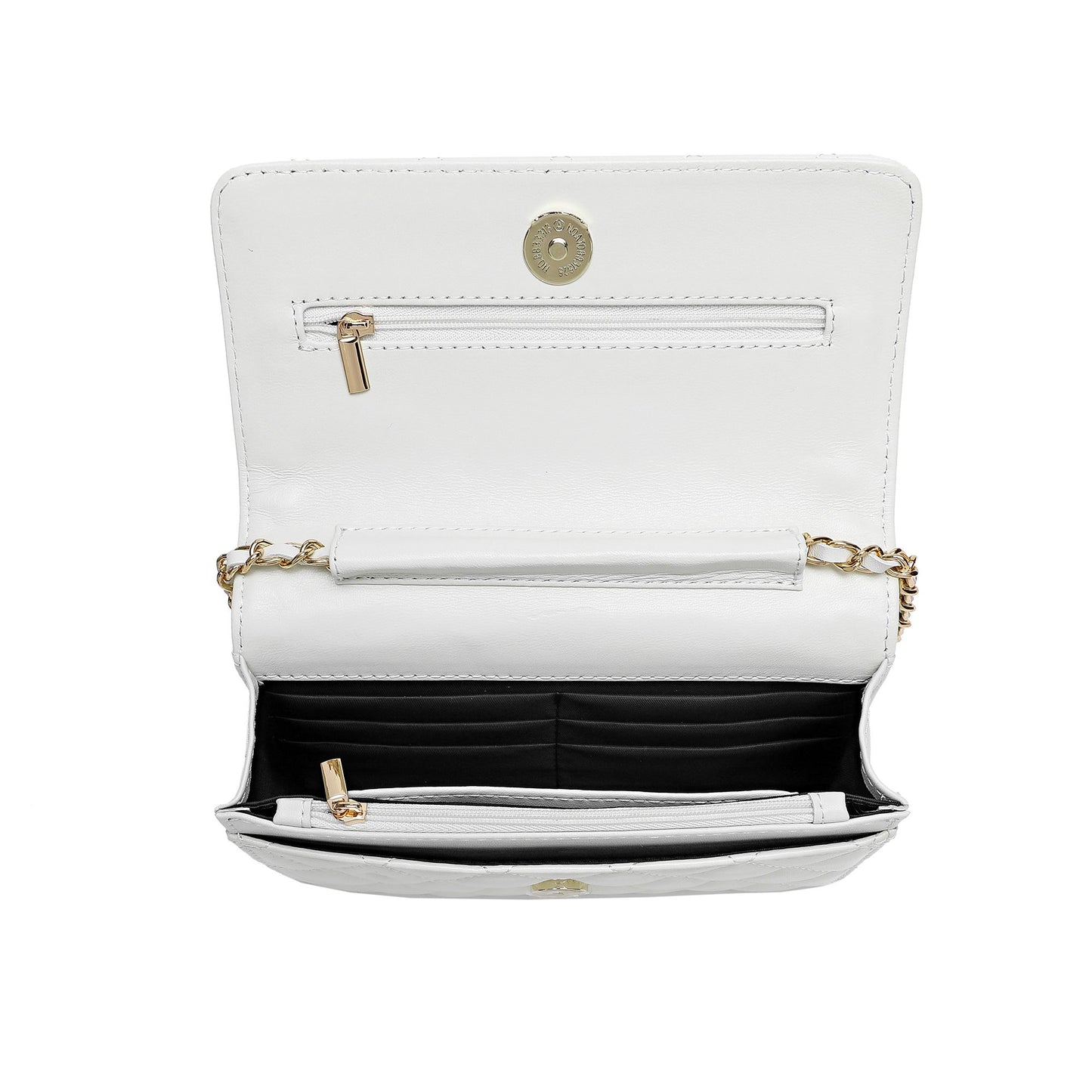 Tiffany & Fred Quilted Sheepskin Leather Crossbody