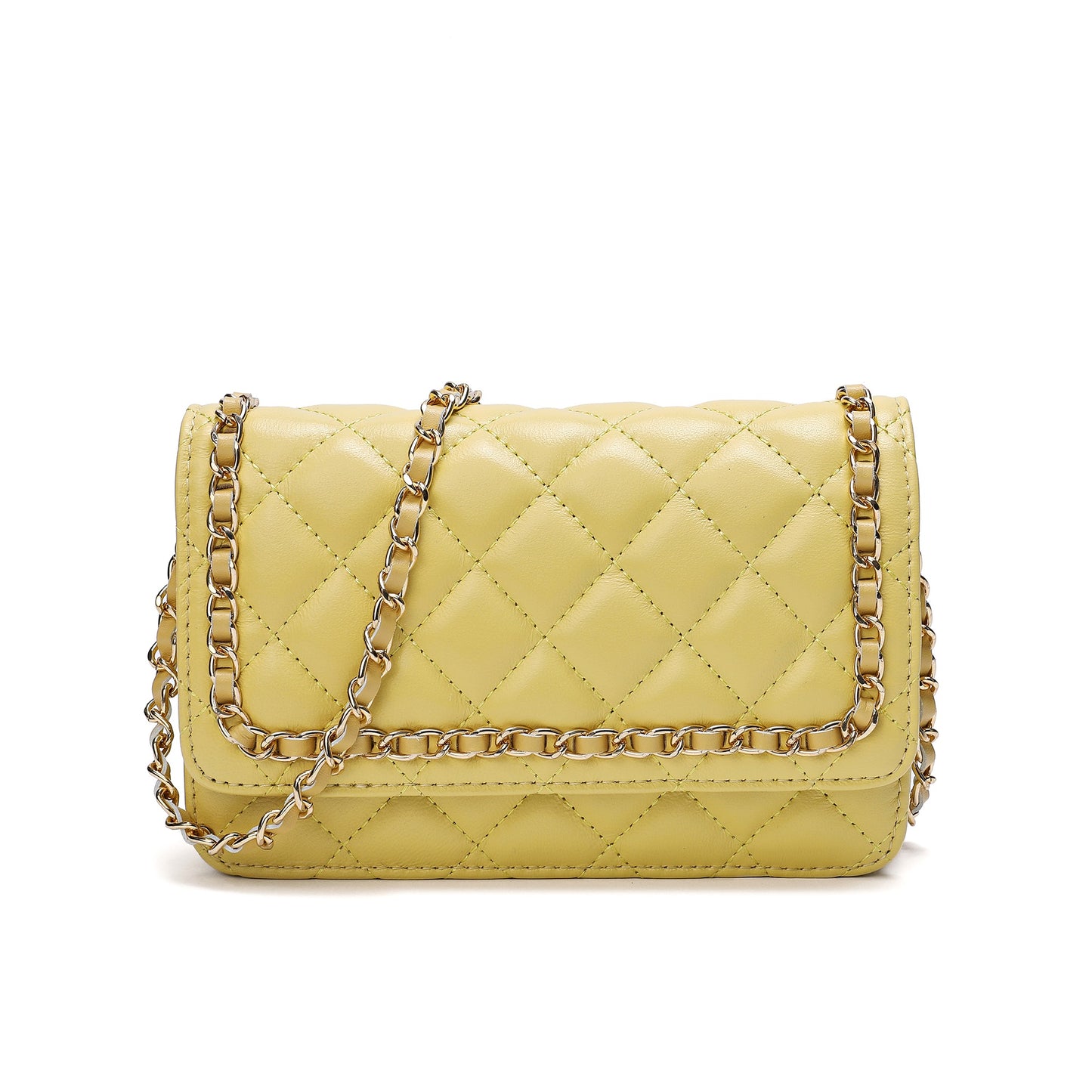Tiffany & Fred Quilted Sheepskin Leather Crossbody