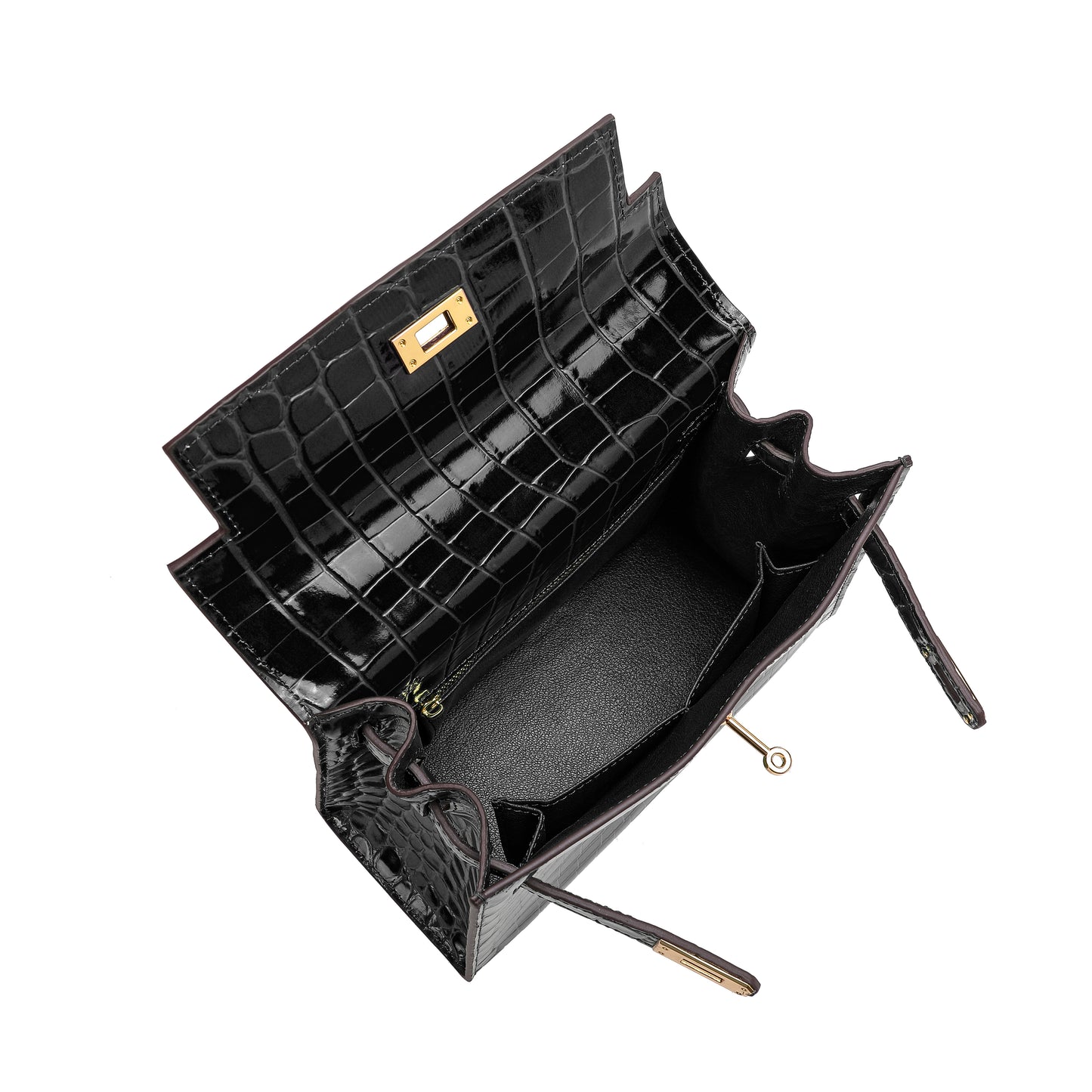 Tiffany & Fred Alligator Embossed Leather Grace Satchel