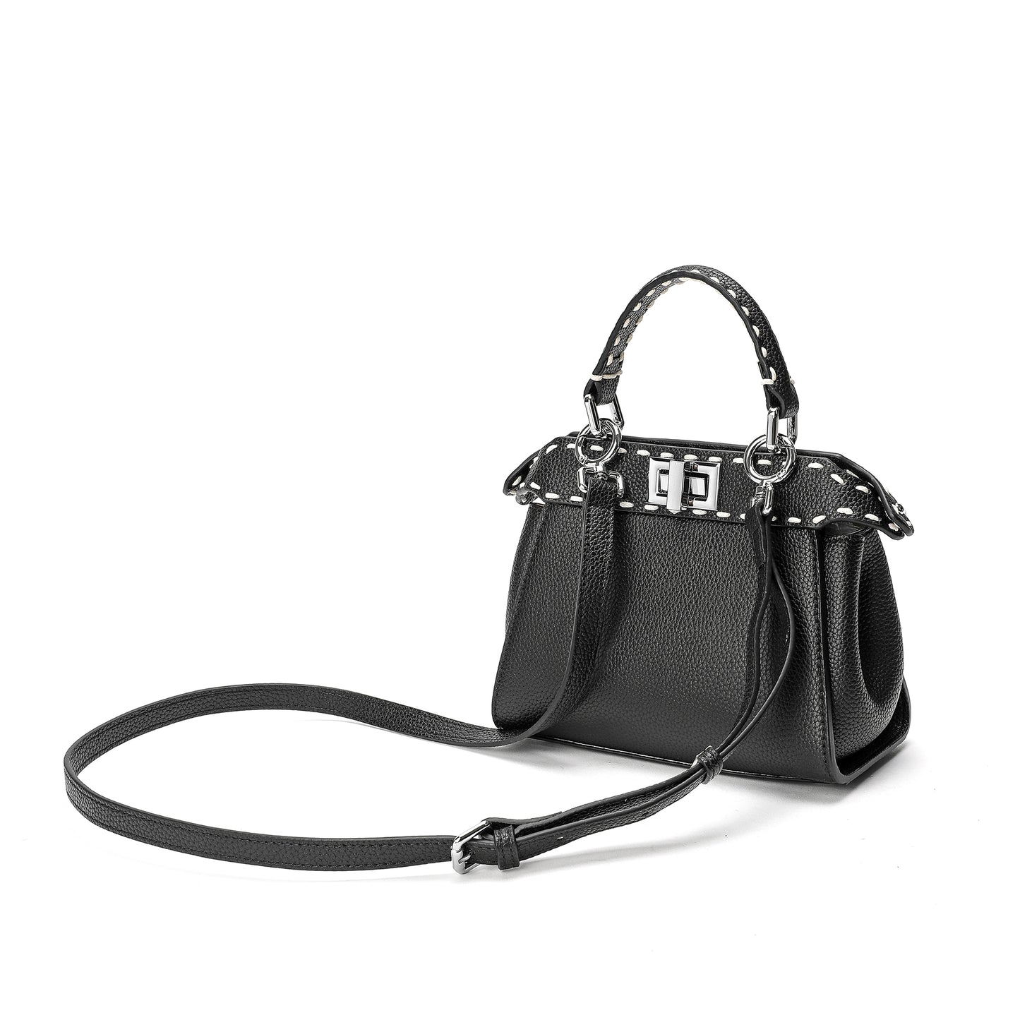 Tiffany & Fred Top-Grain Leather Satchel/Shoulder Bag