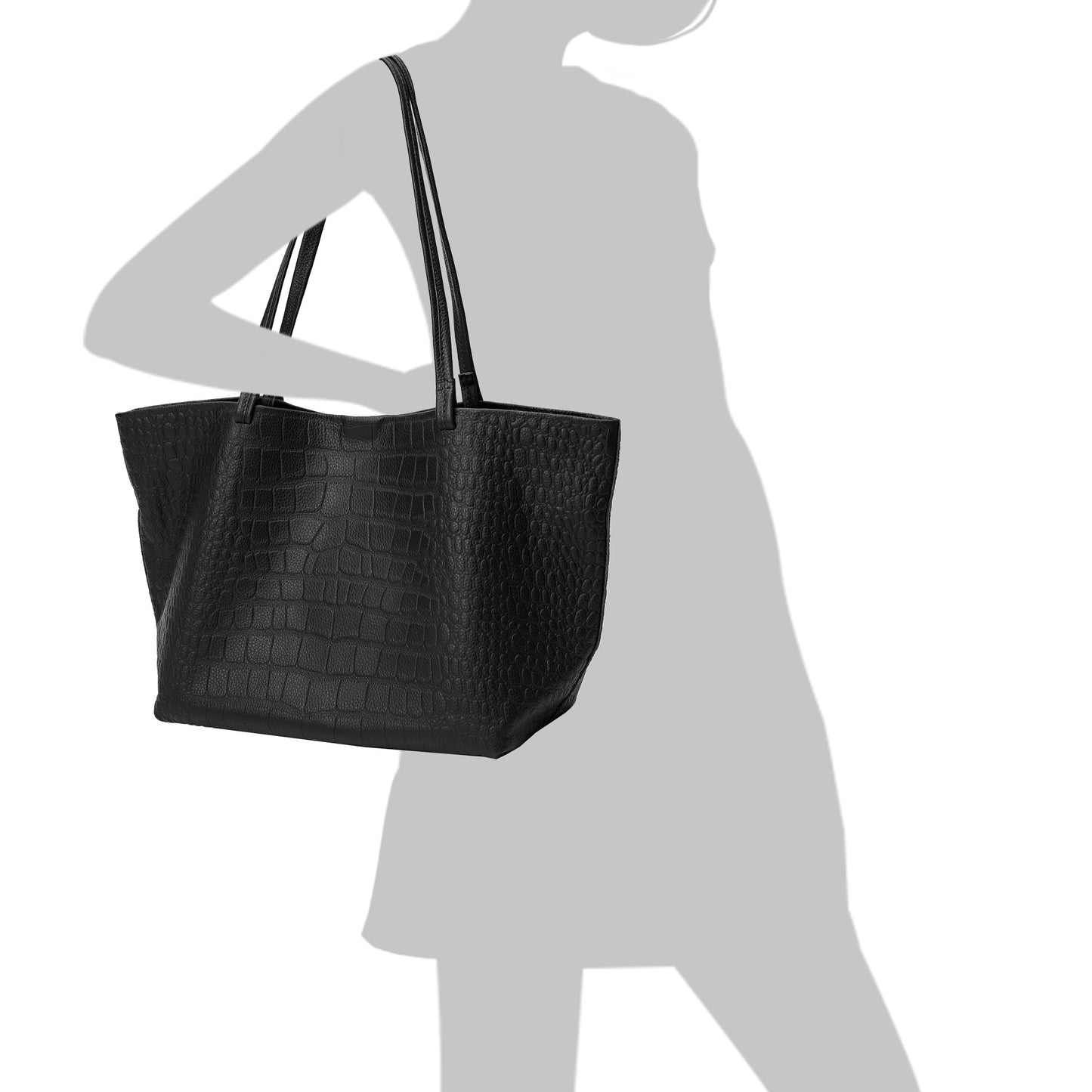 Tiffany & Fred Embossed Croco Full-Grain Leather