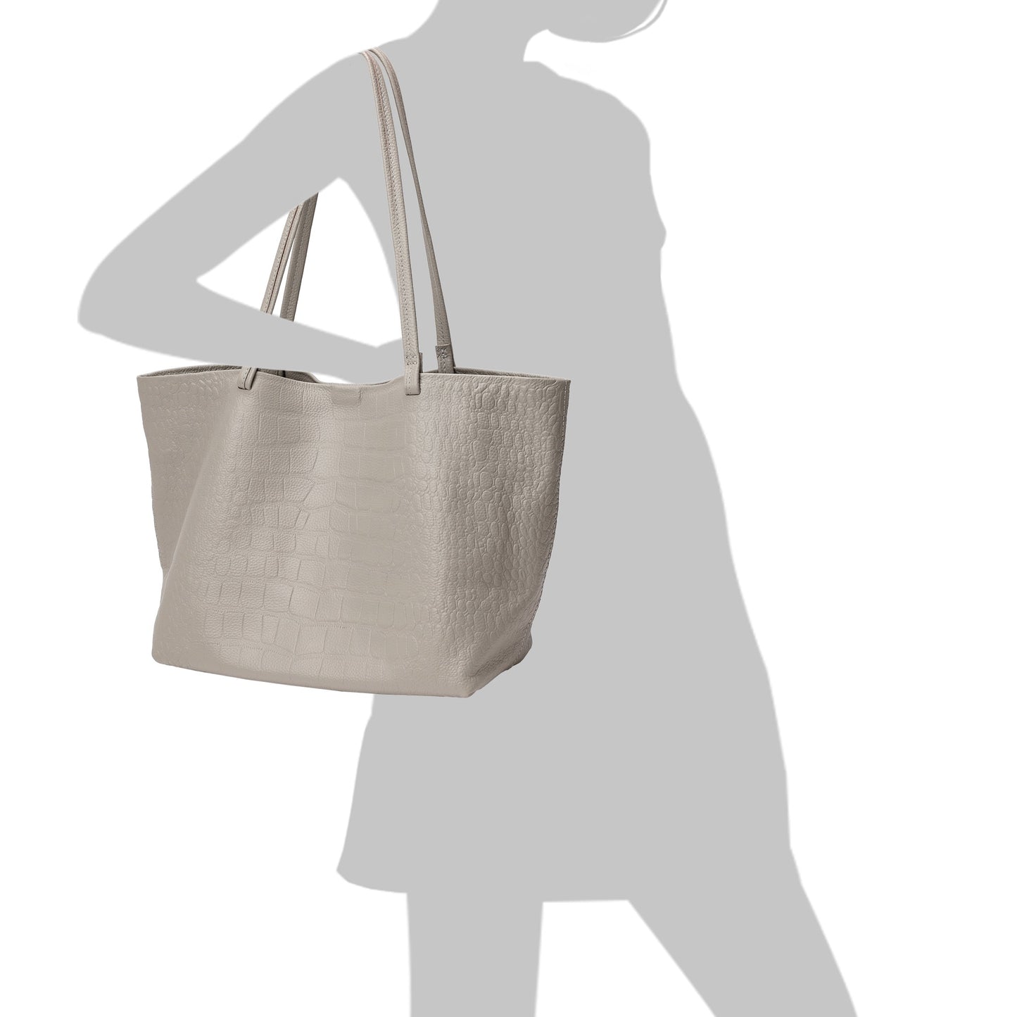 Tiffany & Fred Embossed Croco Full-Grain Leather