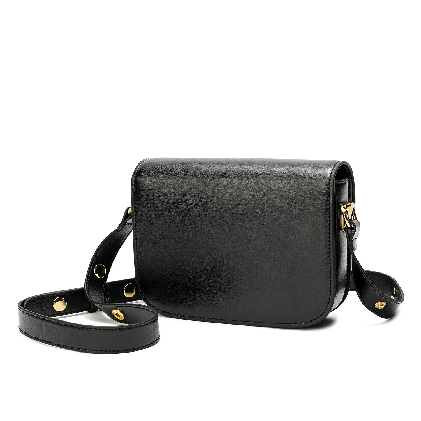 Tiffany & Fred Top-Grain Leather Foldover Messenger/Shoulder Bag