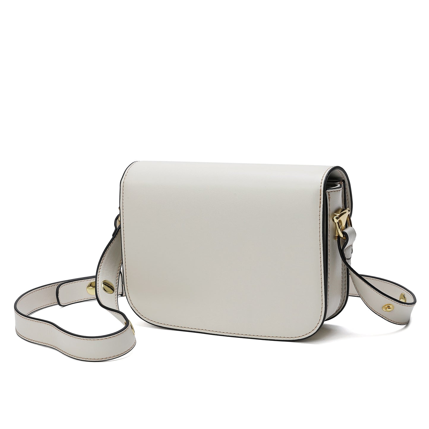 Tiffany & Fred Top-Grain Leather Foldover Messenger/Shoulder Bag