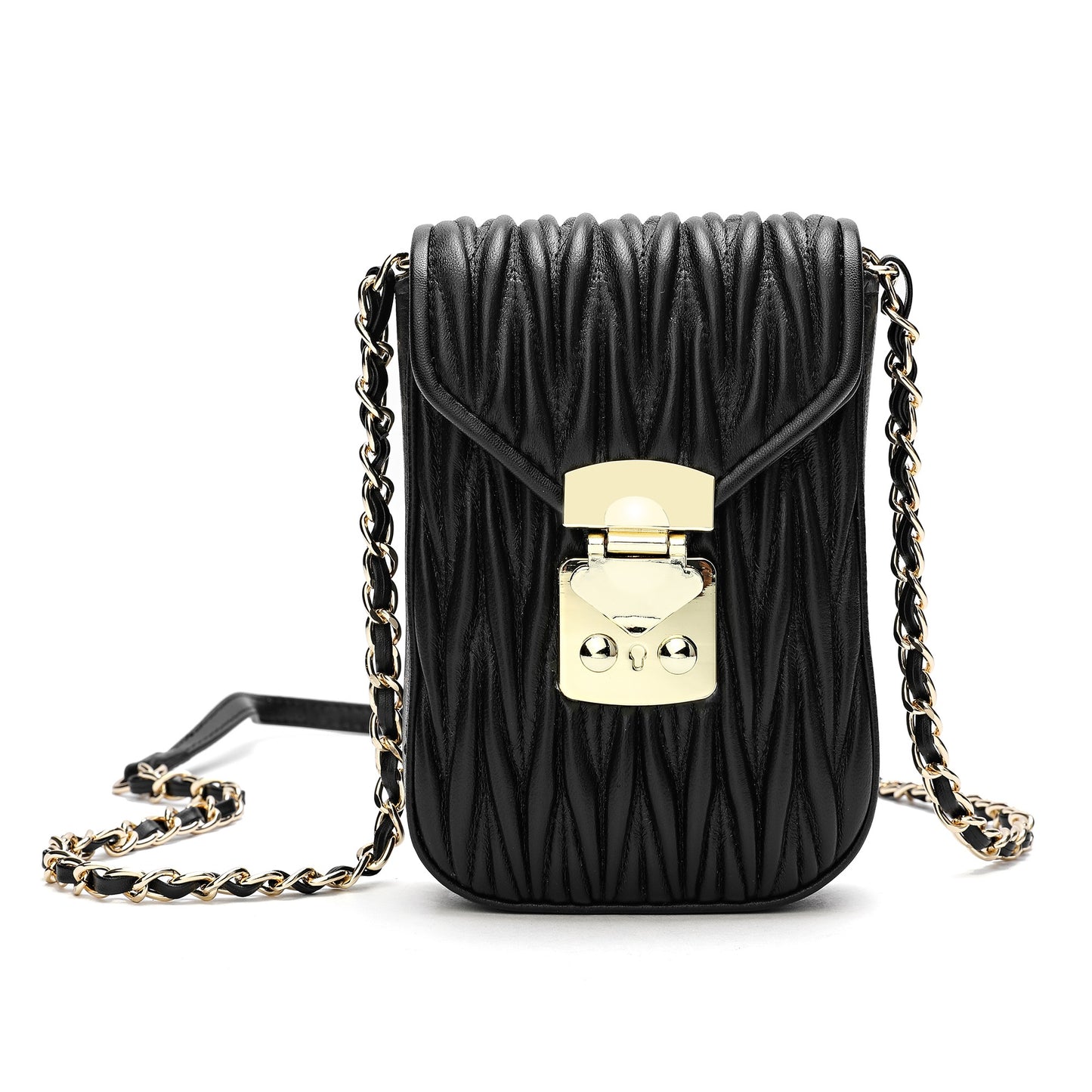 Tiffany & Fred Sheepskin Leather Phone Bag