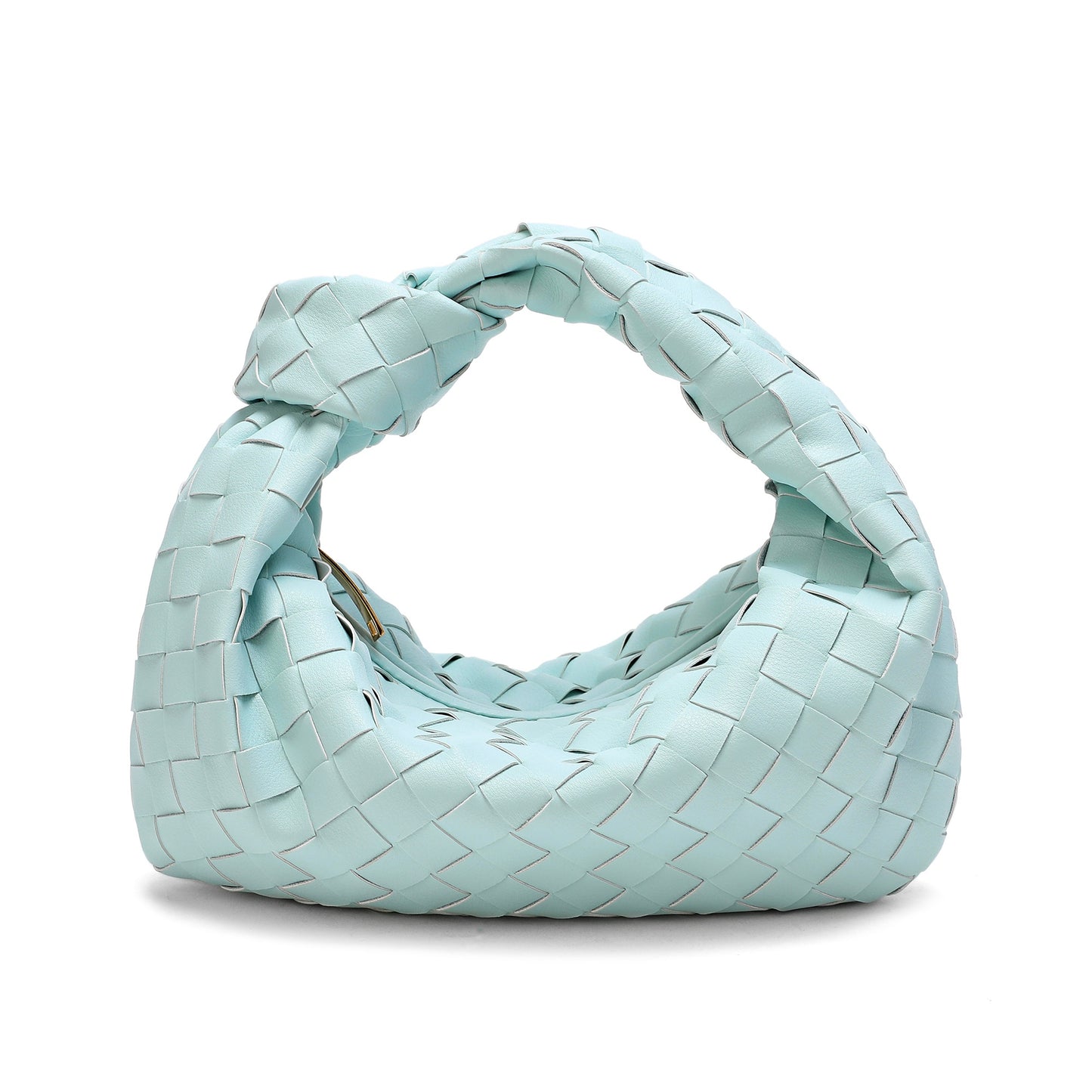Woven Sheepskin Knot Bag Pouch