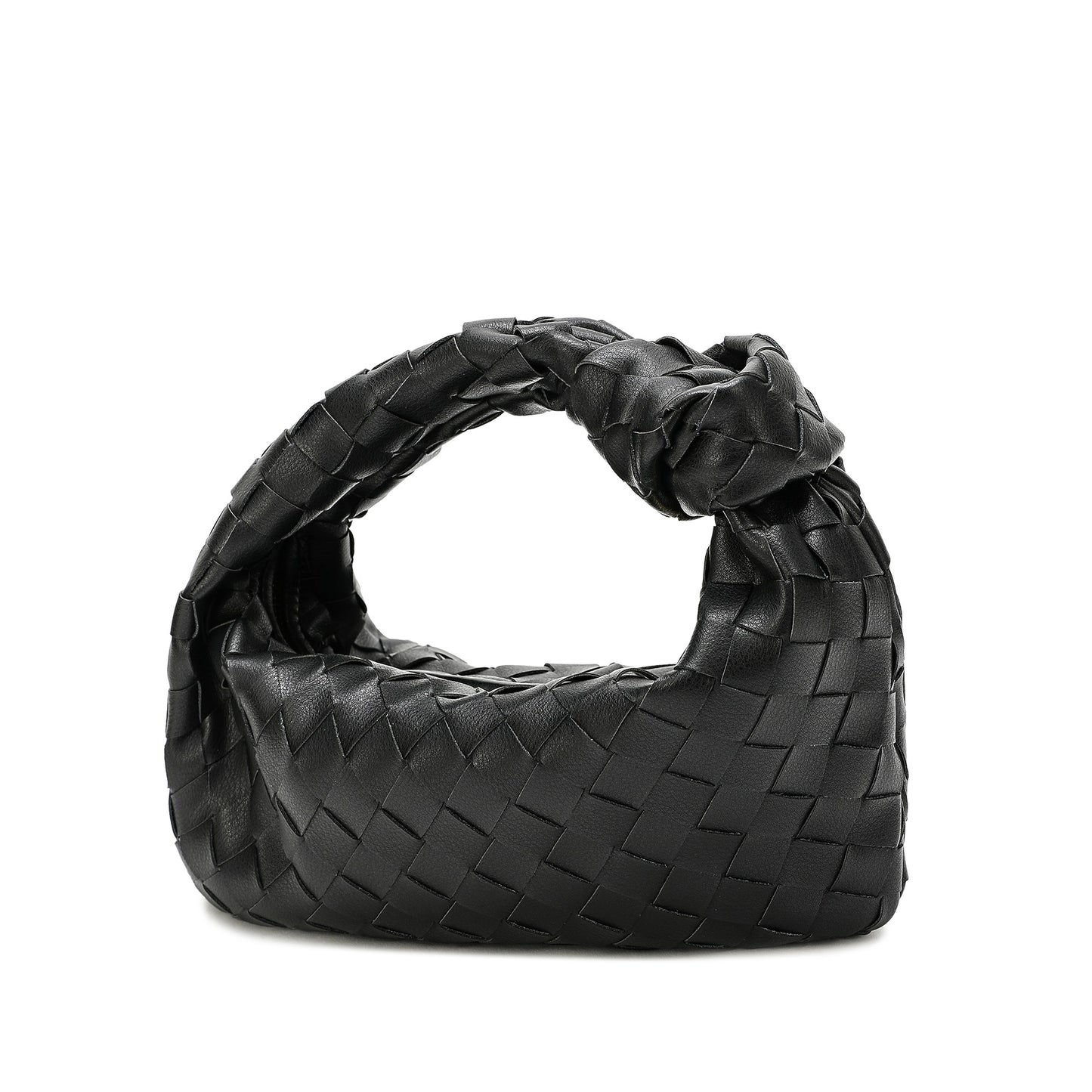 Woven Sheepskin Knot Bag Pouch